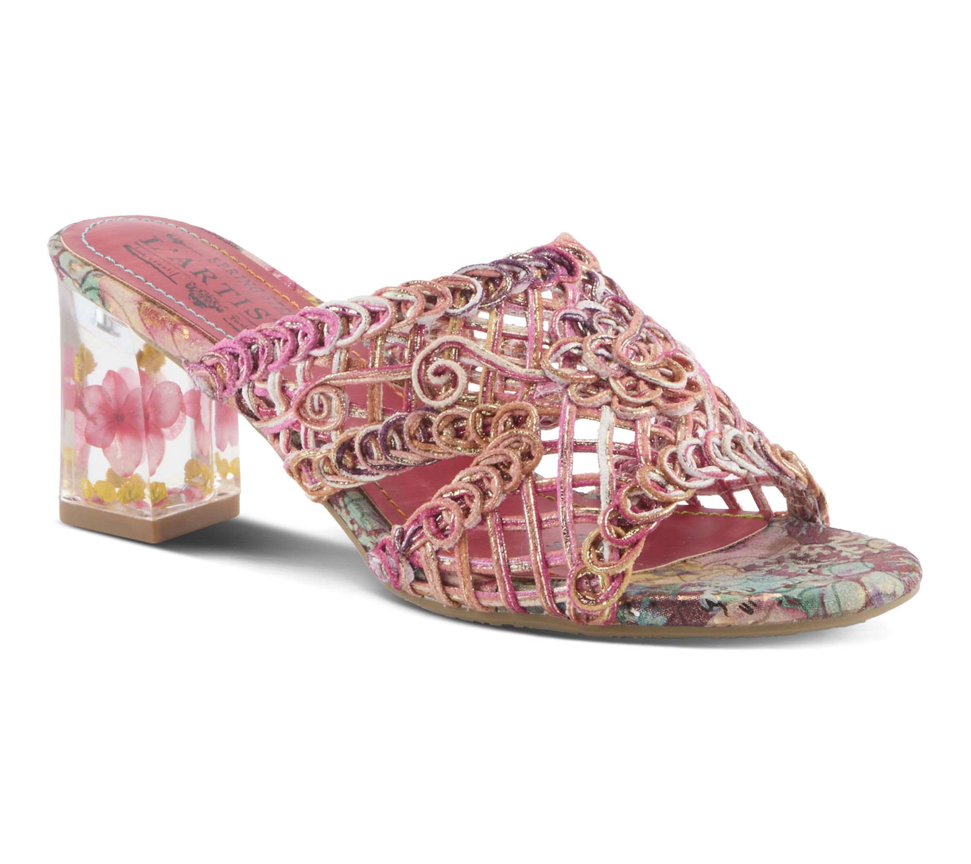 L'Artiste by Spring Step Block Heel Sandal - Lacyloops