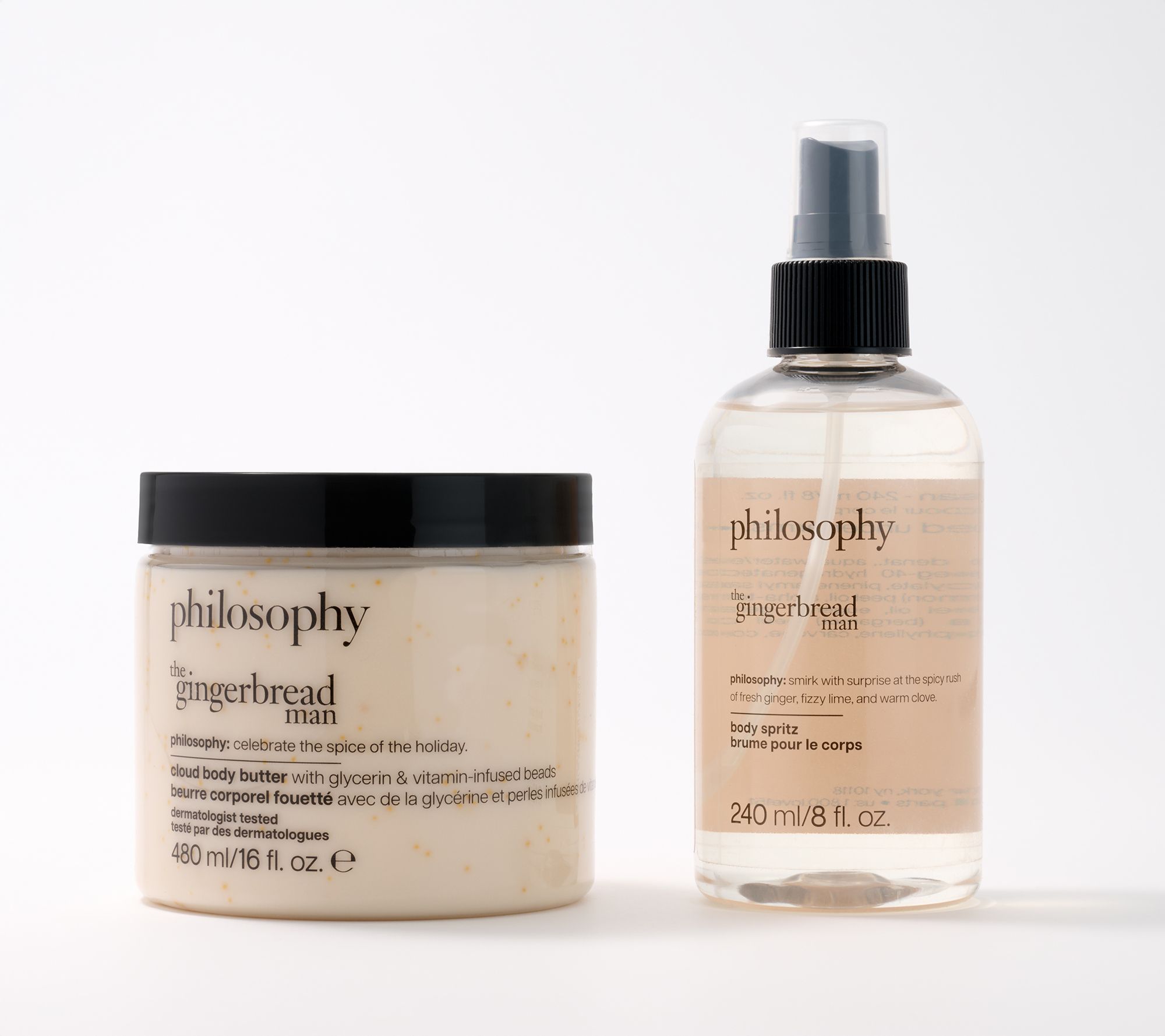  philosophy 8oz holiday spritz and 16oz cloud butter set