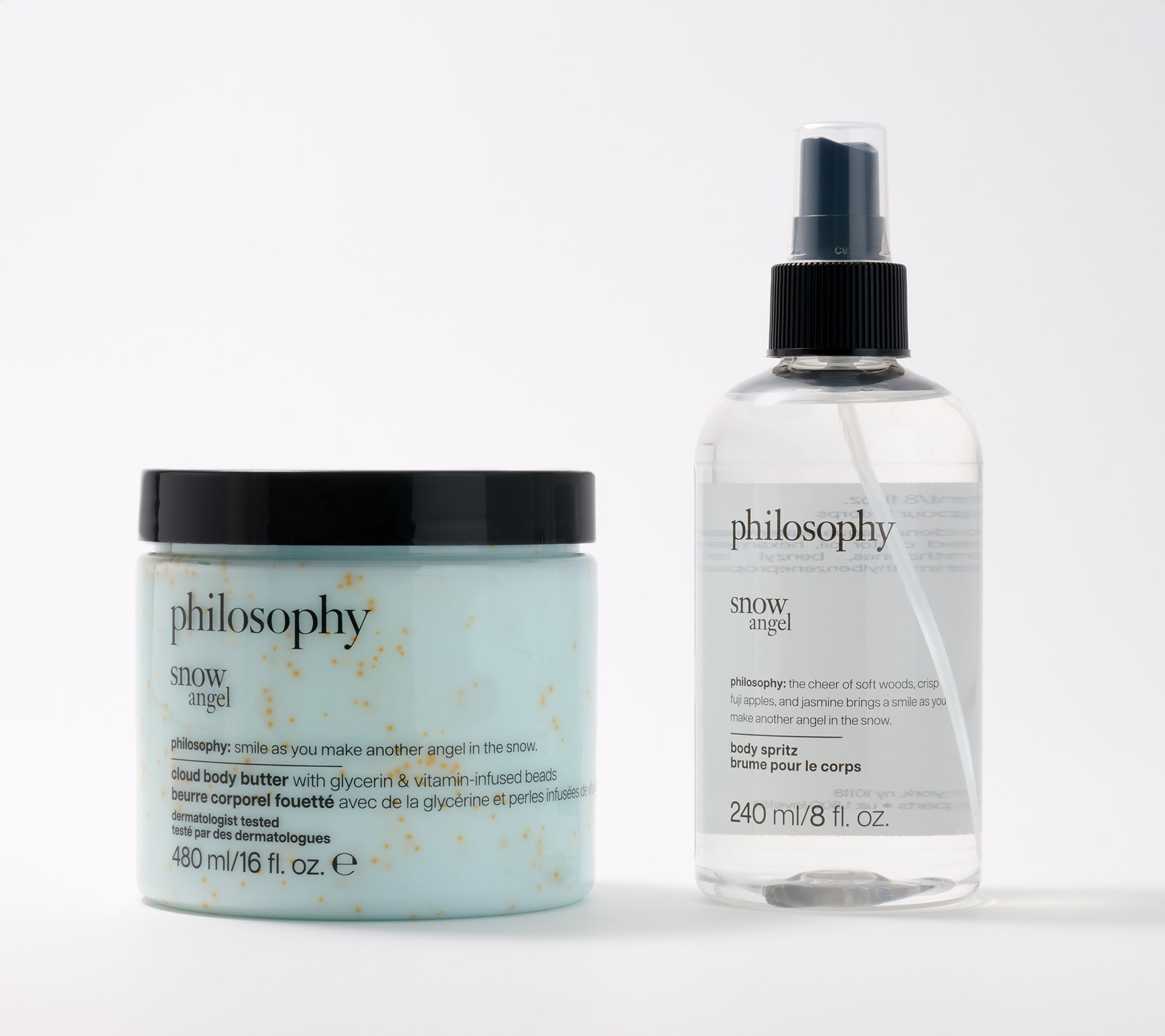 philosophy 8oz holiday spritz and 16oz cloud butter set