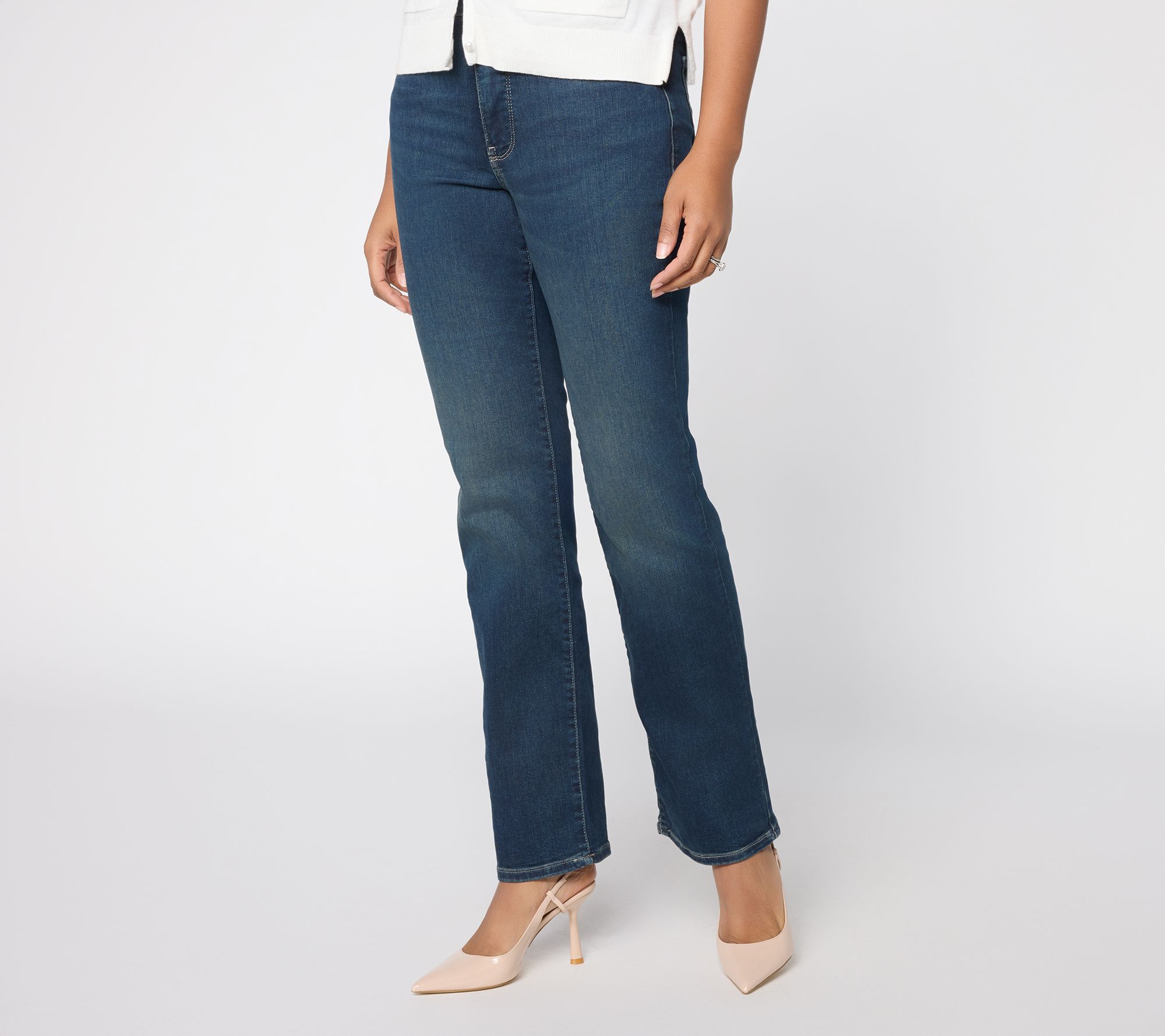 "As Is" NYDJ High-Rise Marilyn Straight Leg Jeans