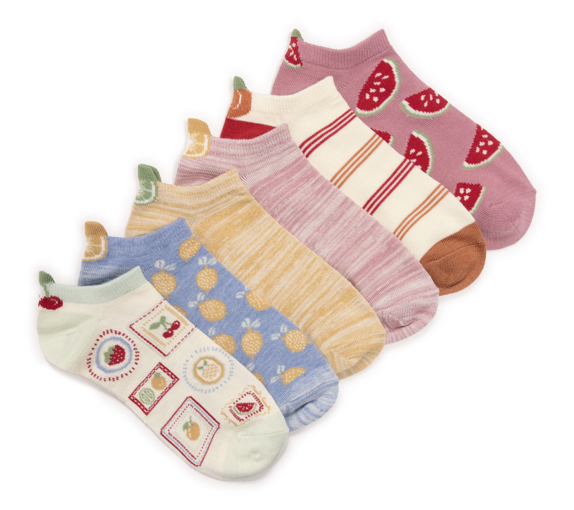 MUK LUKS 3D Tab Low Cut 6 Pack