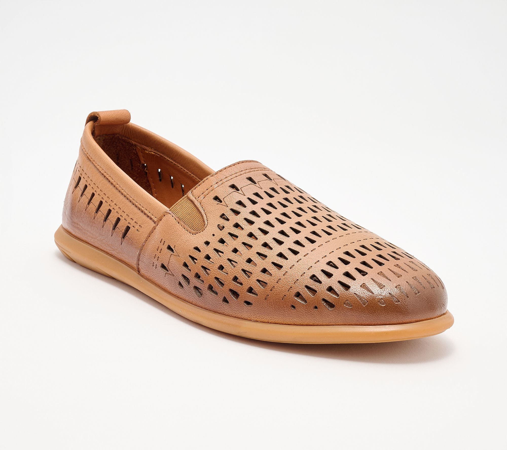 "As Is" Miz Mooz Perforated Leather Slip-On Barrie
