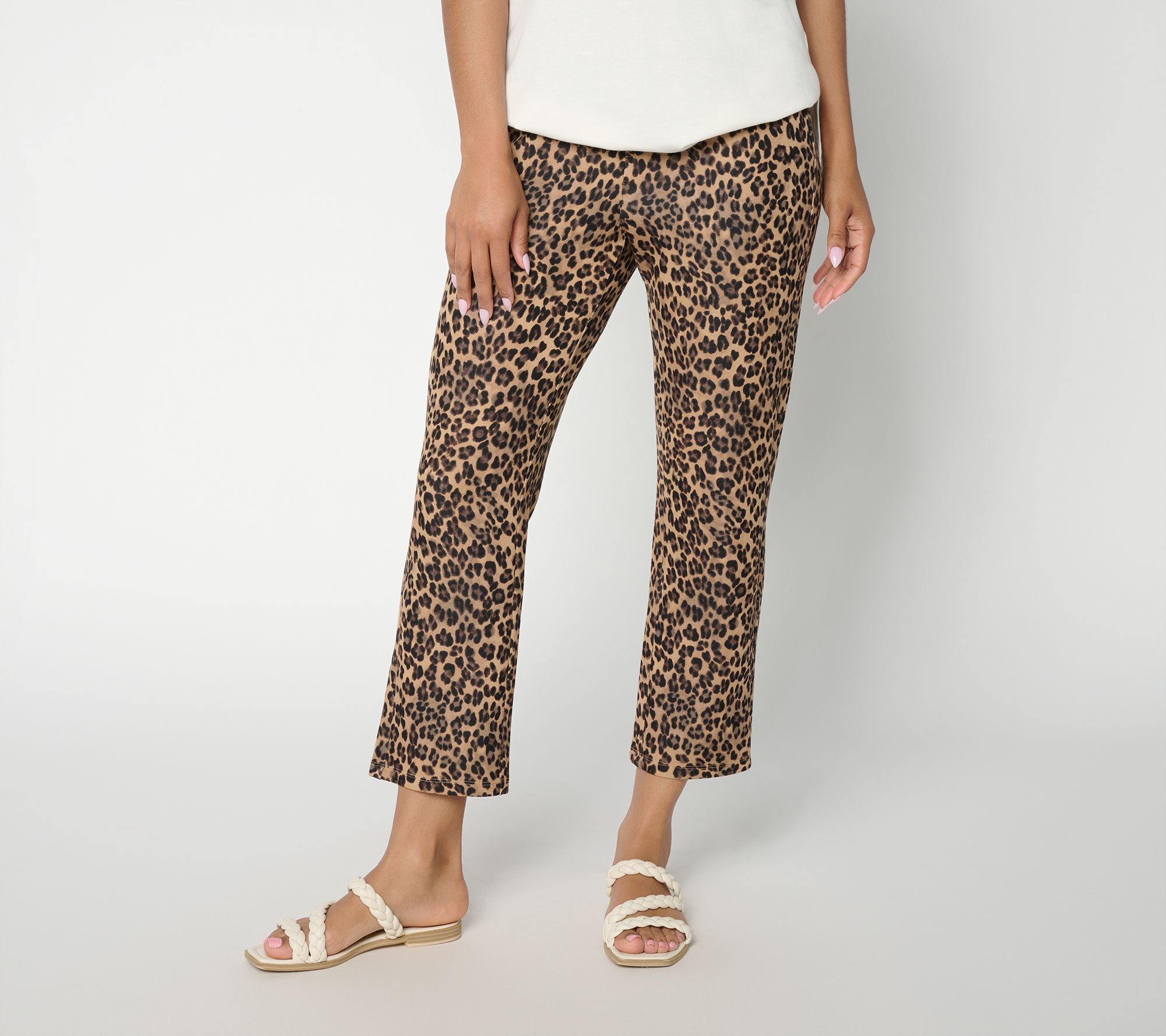 "As Is" Belle by Kim Gravel Tall ScubaLuxe 5 Pocket Crop Pant
