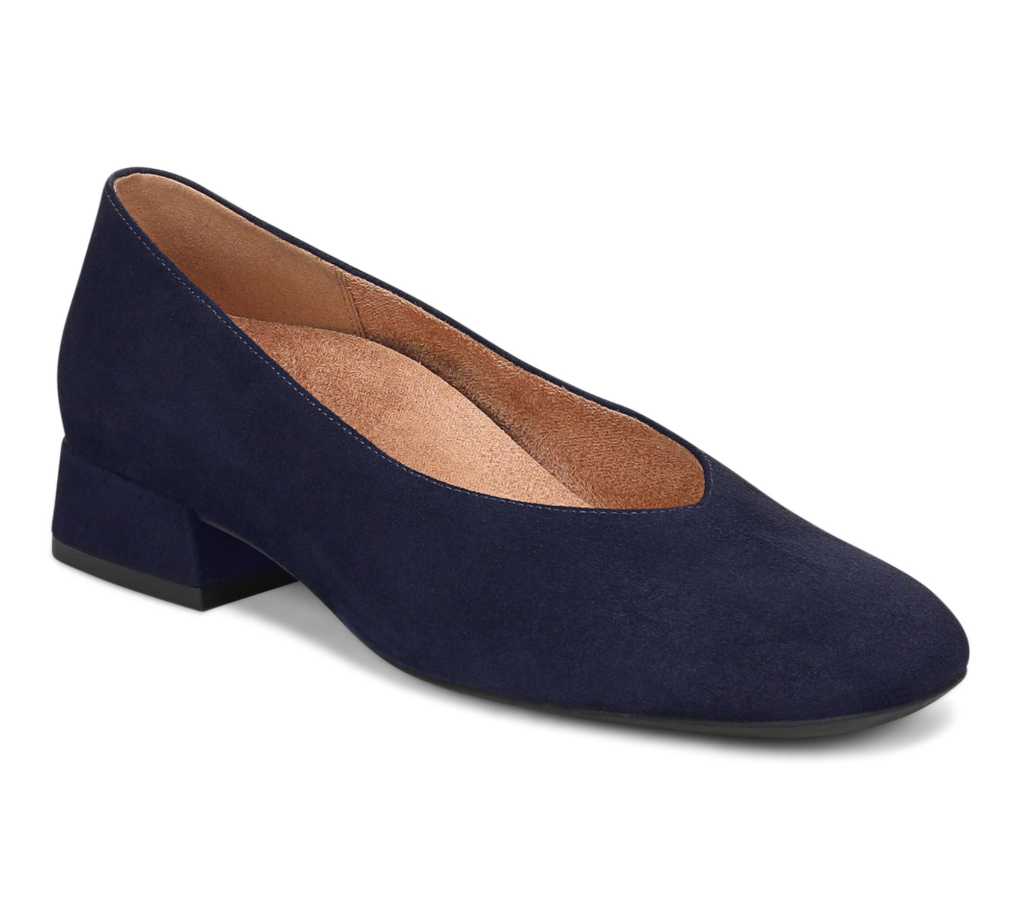 Vionic Leather Low Heeled Flat - Petra