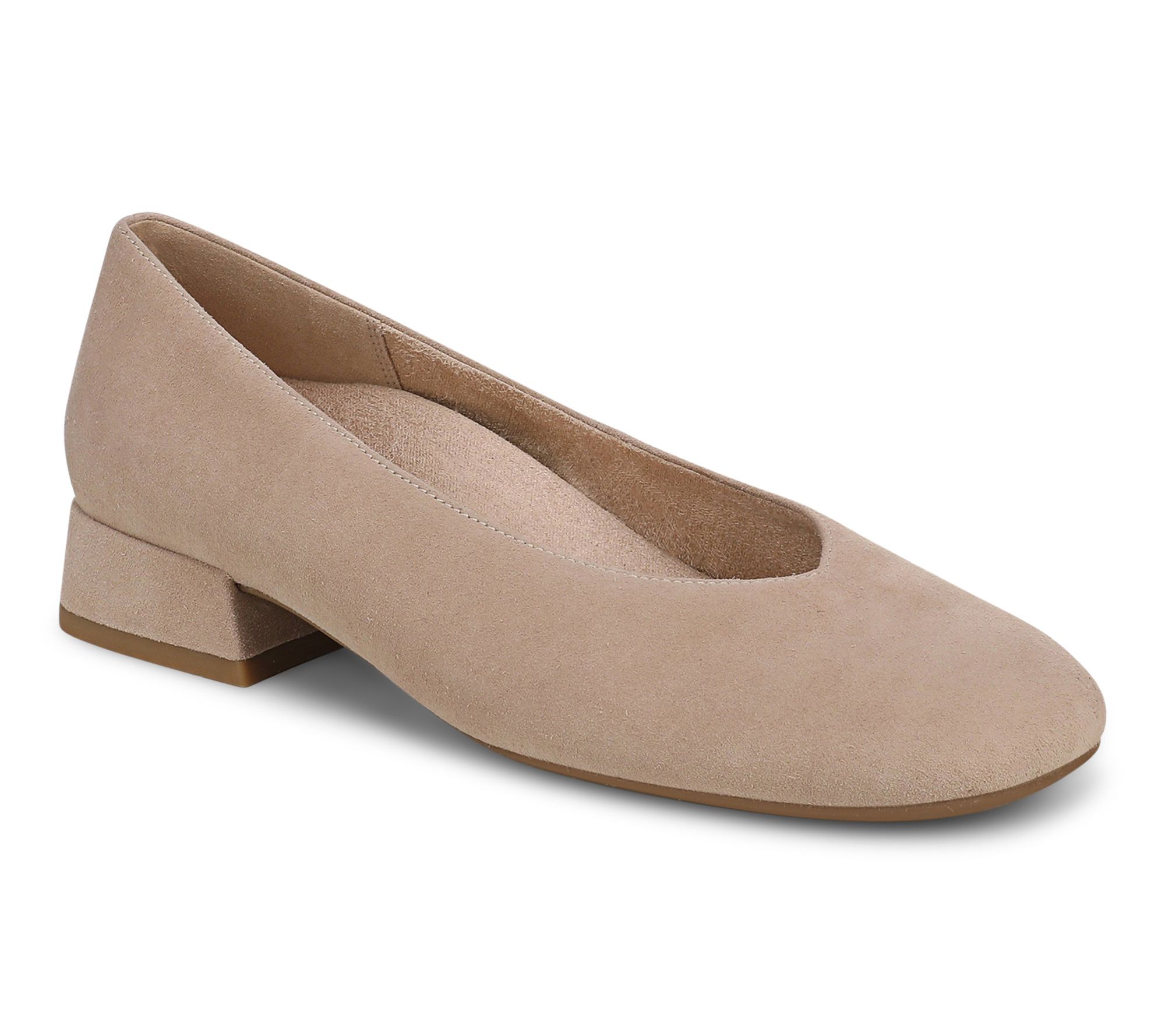 Vionic Leather Low Heeled Flat - Petra
