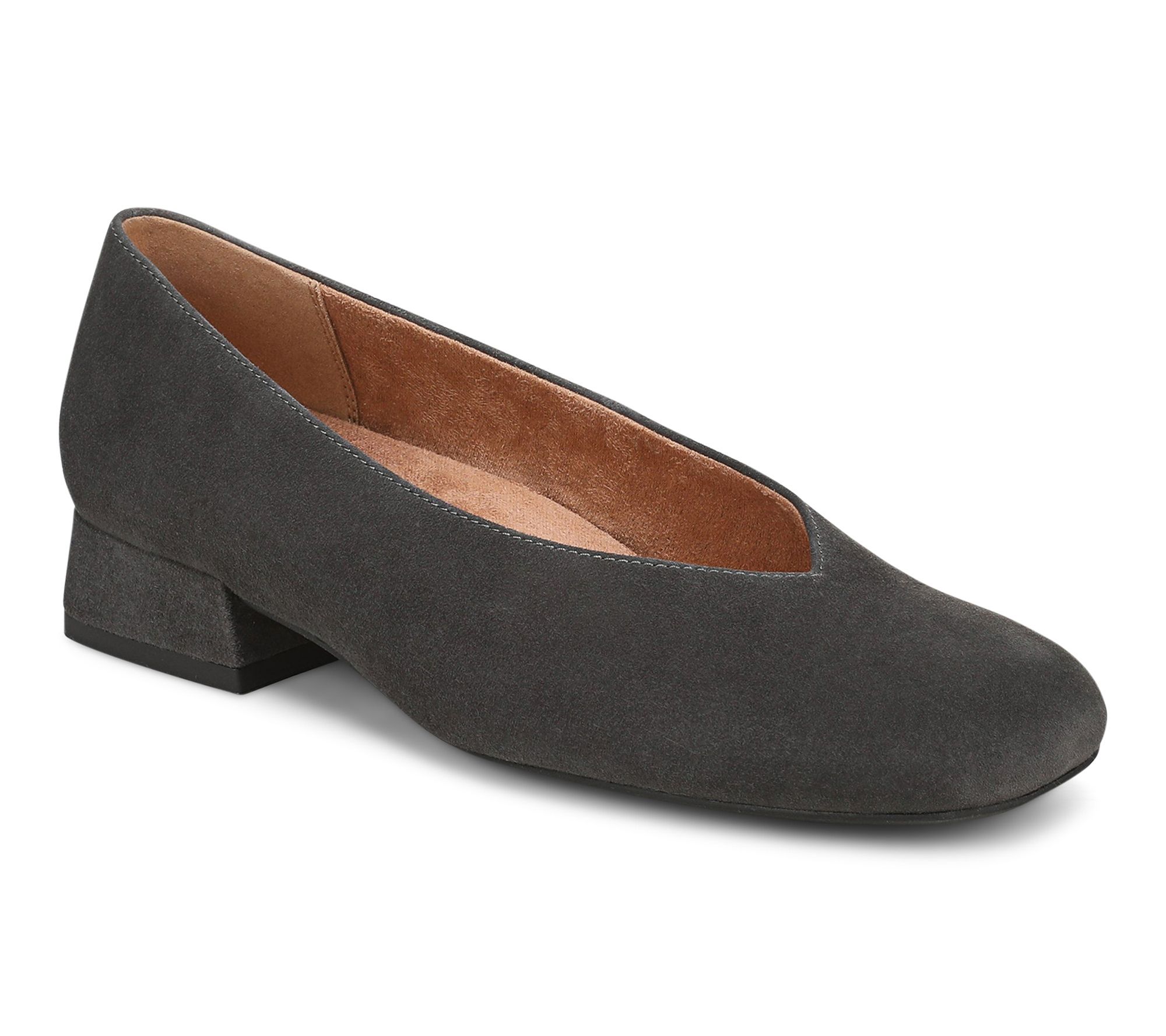 Vionic Leather Low Heeled Flat - Petra