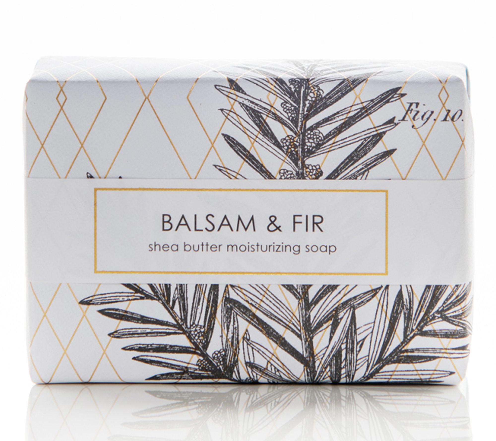 Formulary 55 Balsam & Fir Holiday Gold Leaf She a Butter Soap