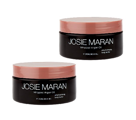 Josie Maran Whipped Argan Body Butter Duo Vanilla Apricot & Sweet Citrus