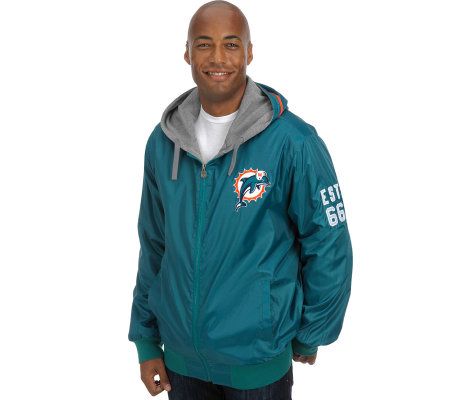 NFL Miami Dolphins Men's Big & Tall ReversibleJacket 