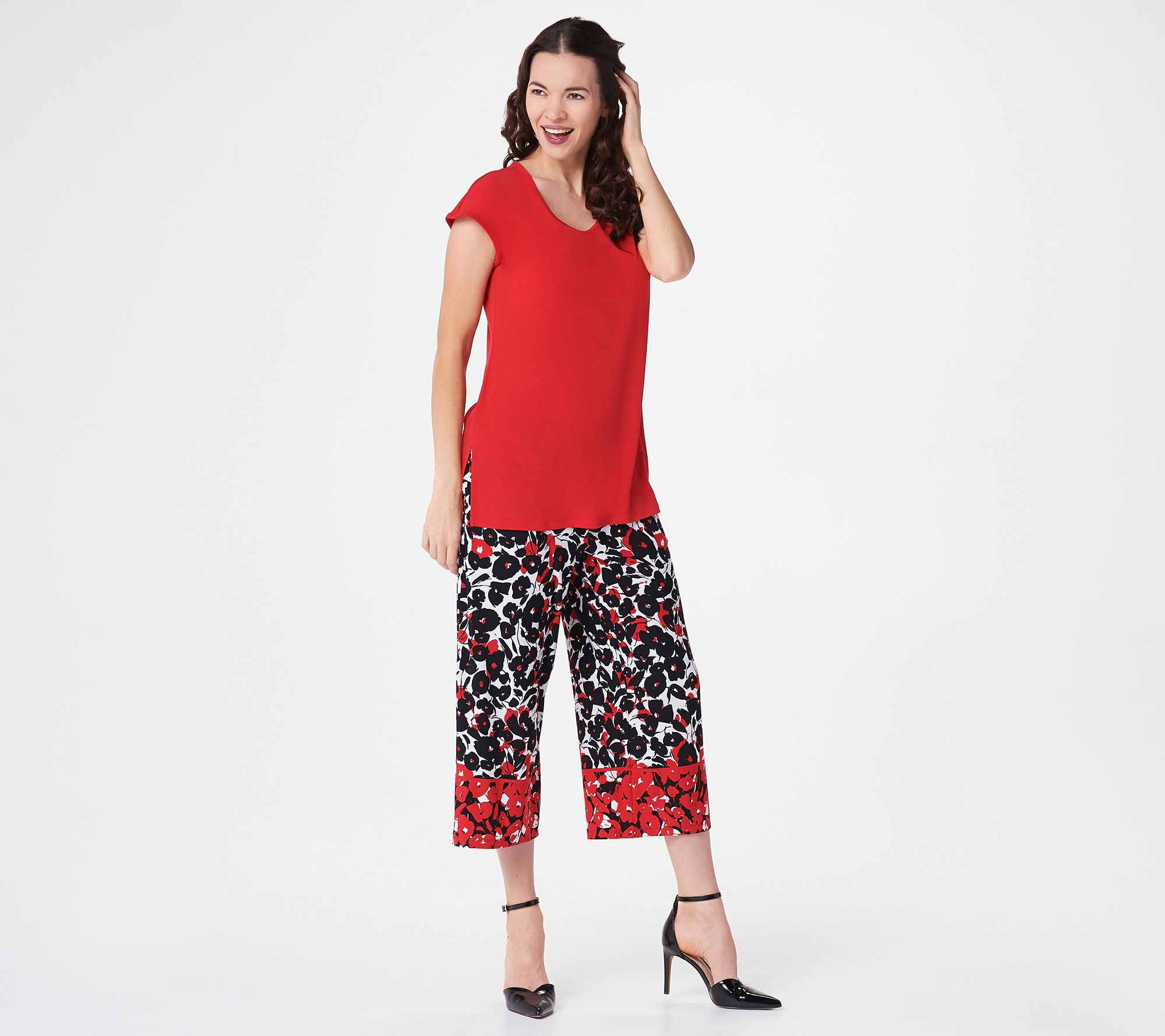 susan graver liquid knit petite pants