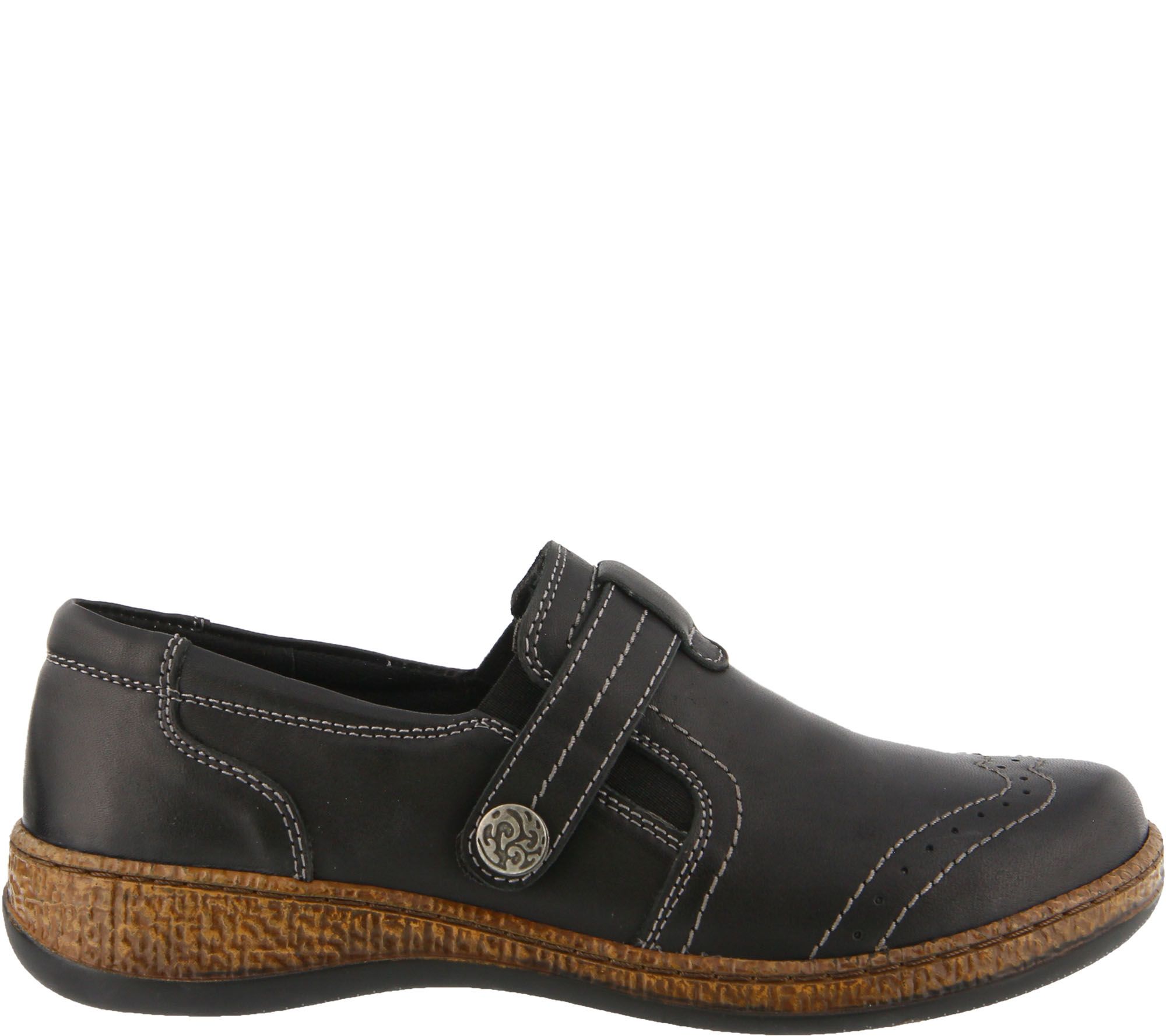 Spring Step Leather Slip-On Shoes - Smolqua - QVC.com