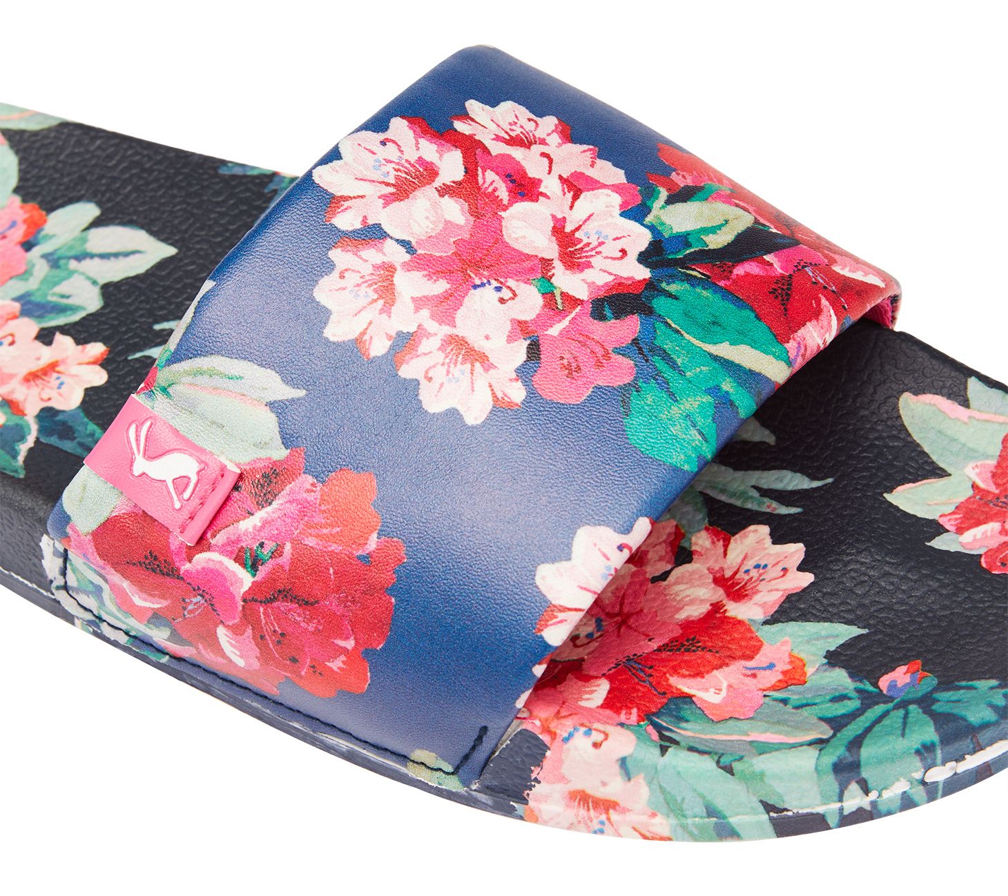 joules printed pool slide sandals