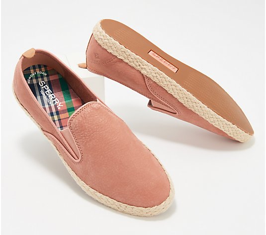 Sperry Twin Gore Leather w/ Jute Slip-On Shoes