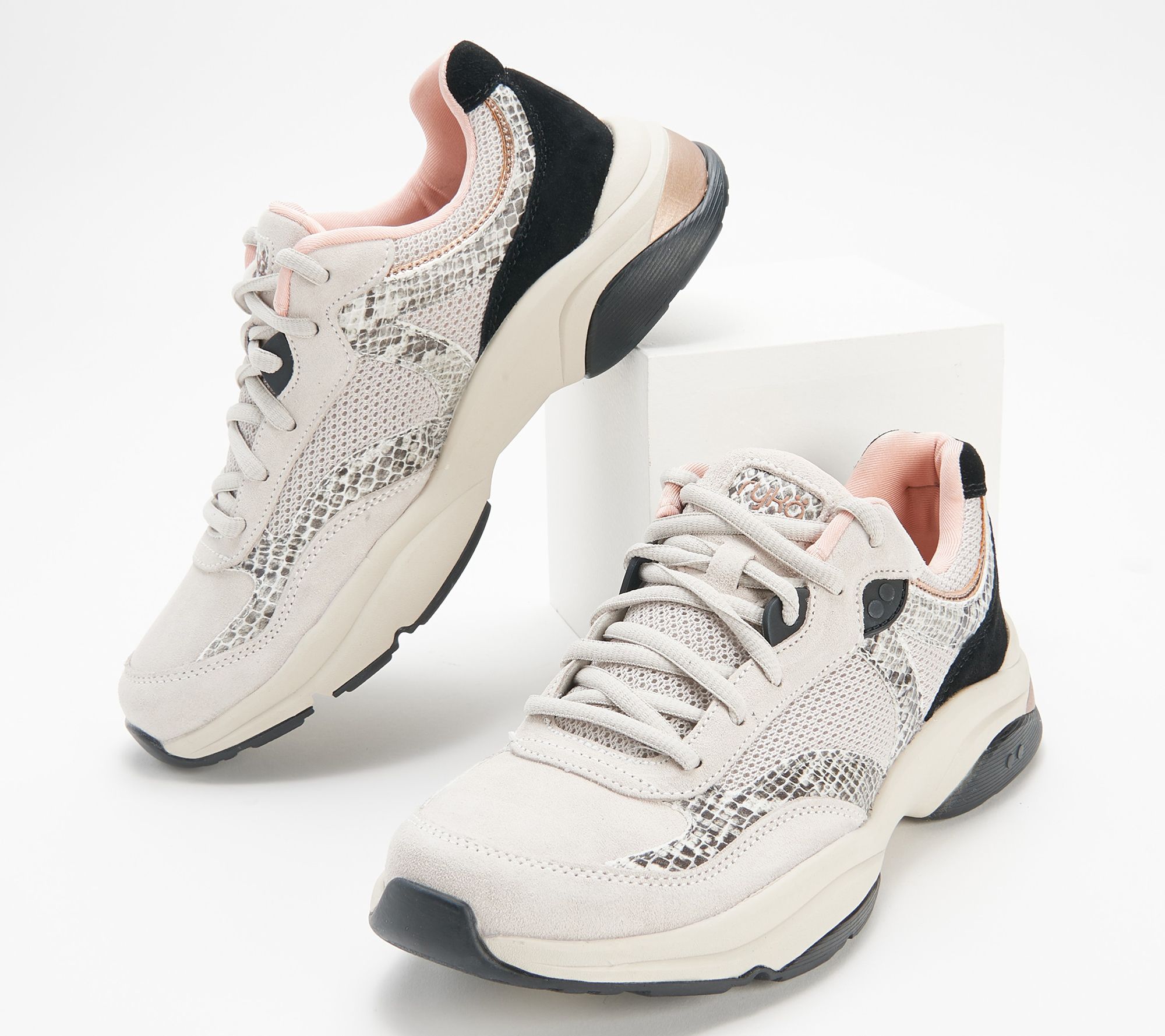 Ryka Lace-Up Walking Sneakers - Nova Exotic