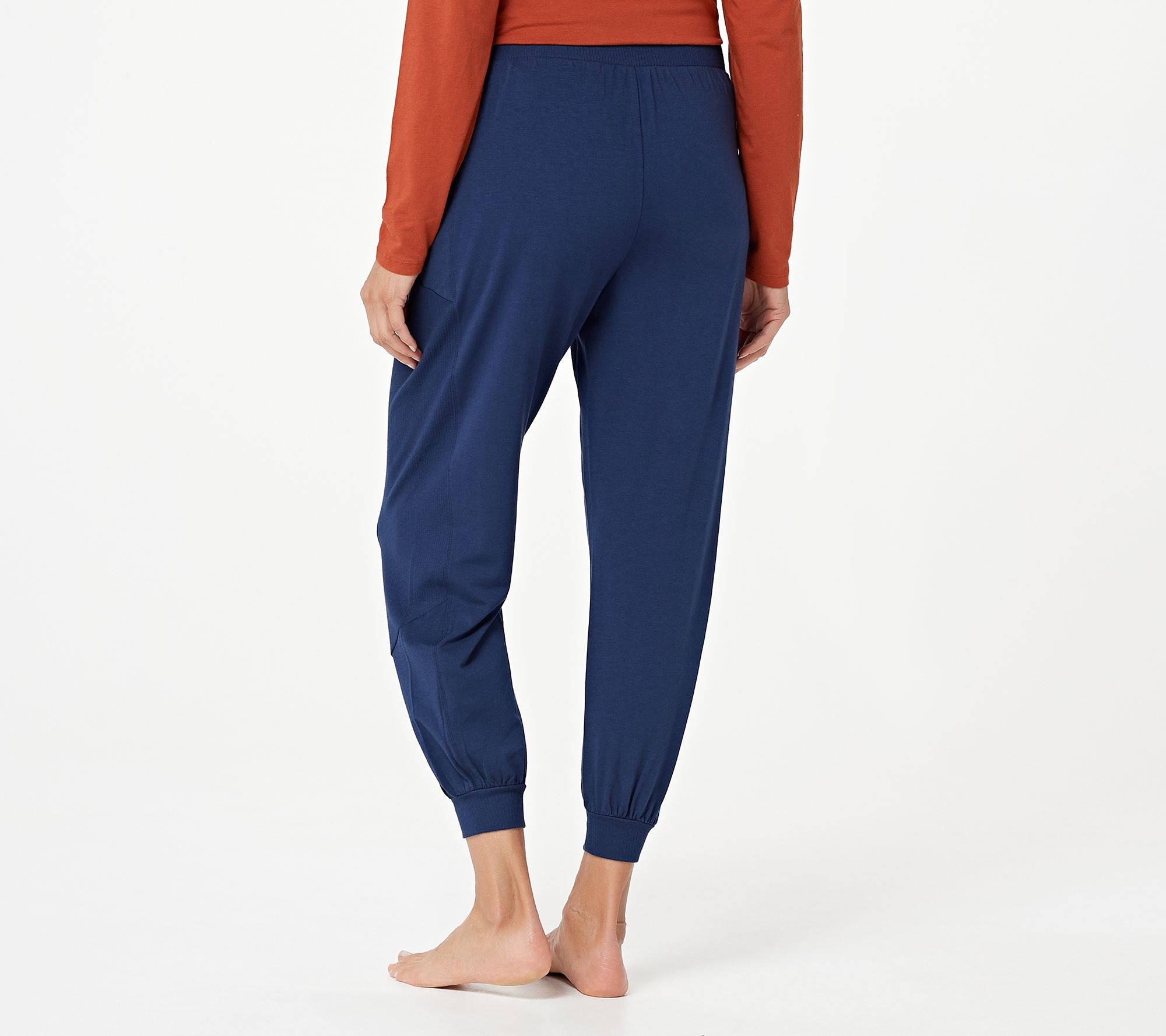 AnyBody Cozy Knit Seamed Pant with Rib Detail - QVC.com
