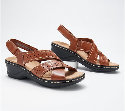 Clarks Collection Leather Sandals - Lexi Pearl