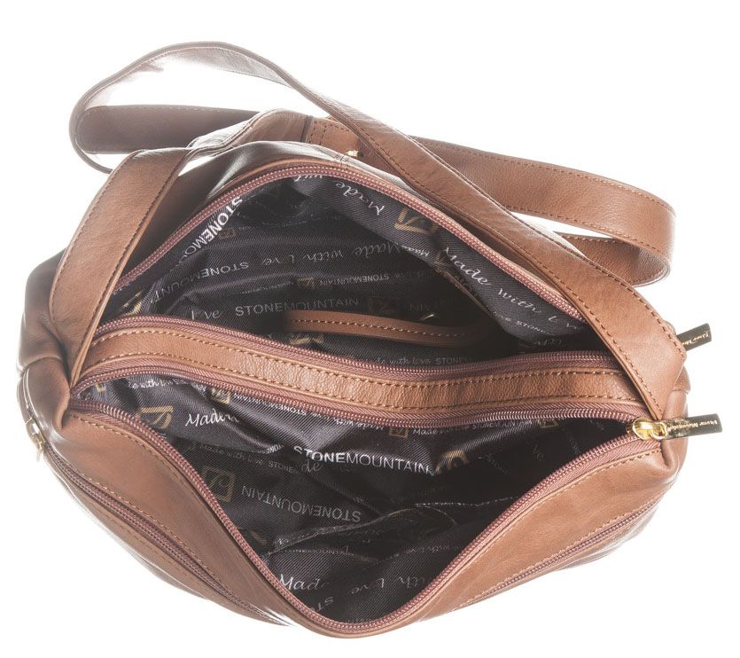Stone Mountain Leather Hobo Handbag 