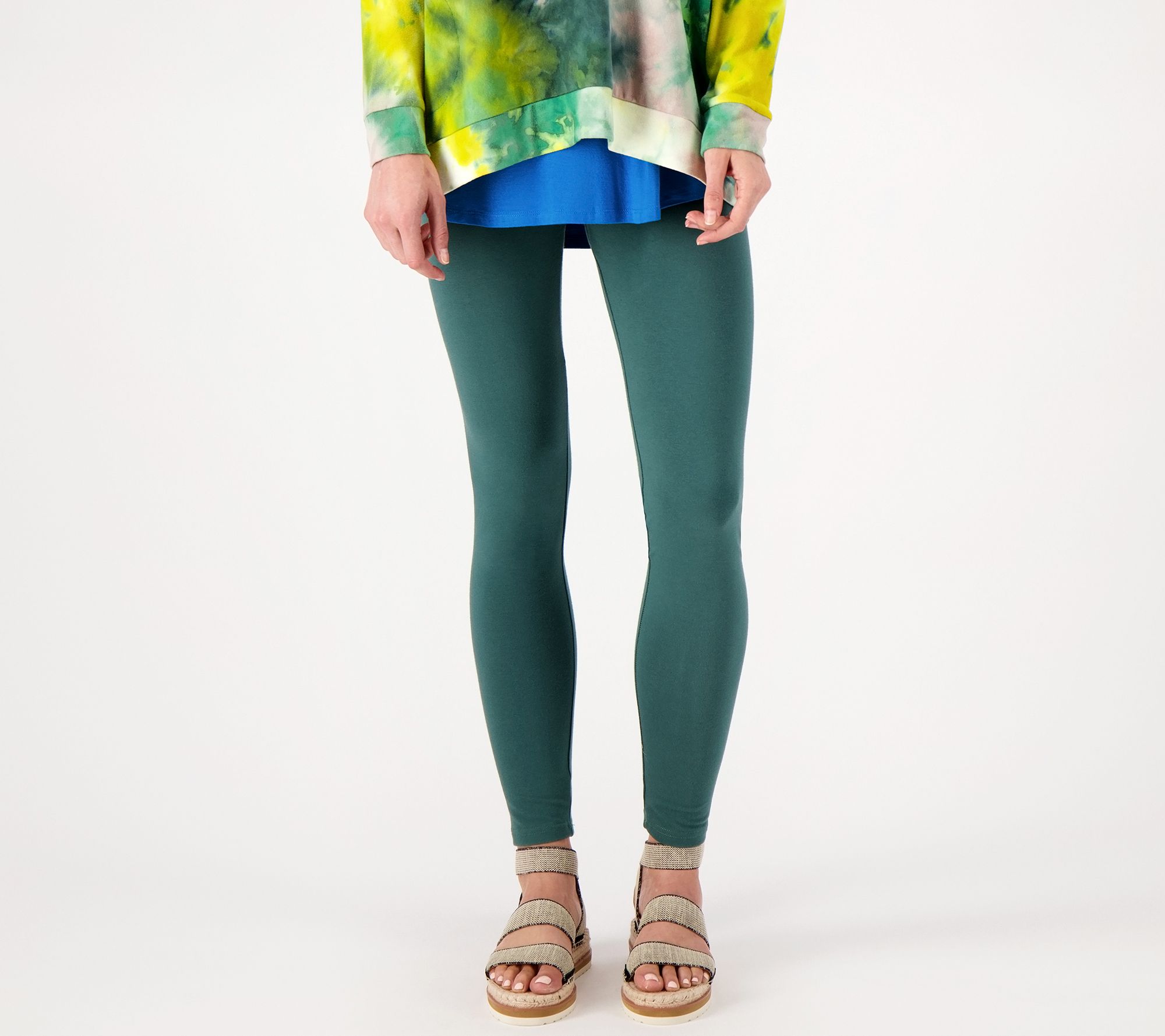 LOGO Layers by Lori Goldstein Tall Knit Pull-On Ankle Leggings