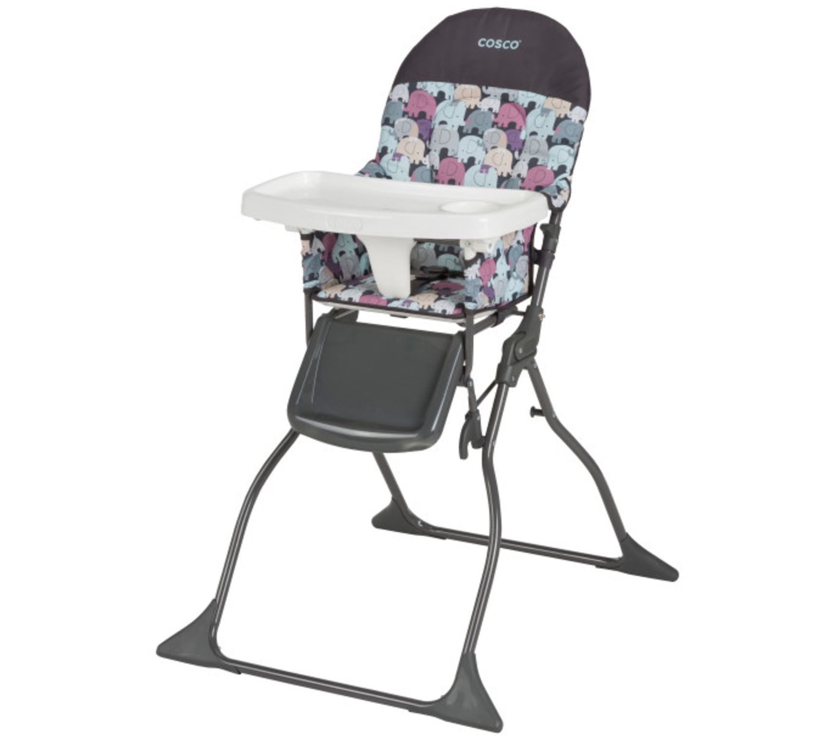 Cosco Simple Fold High Chair with Tray - Elepha t Puzzle