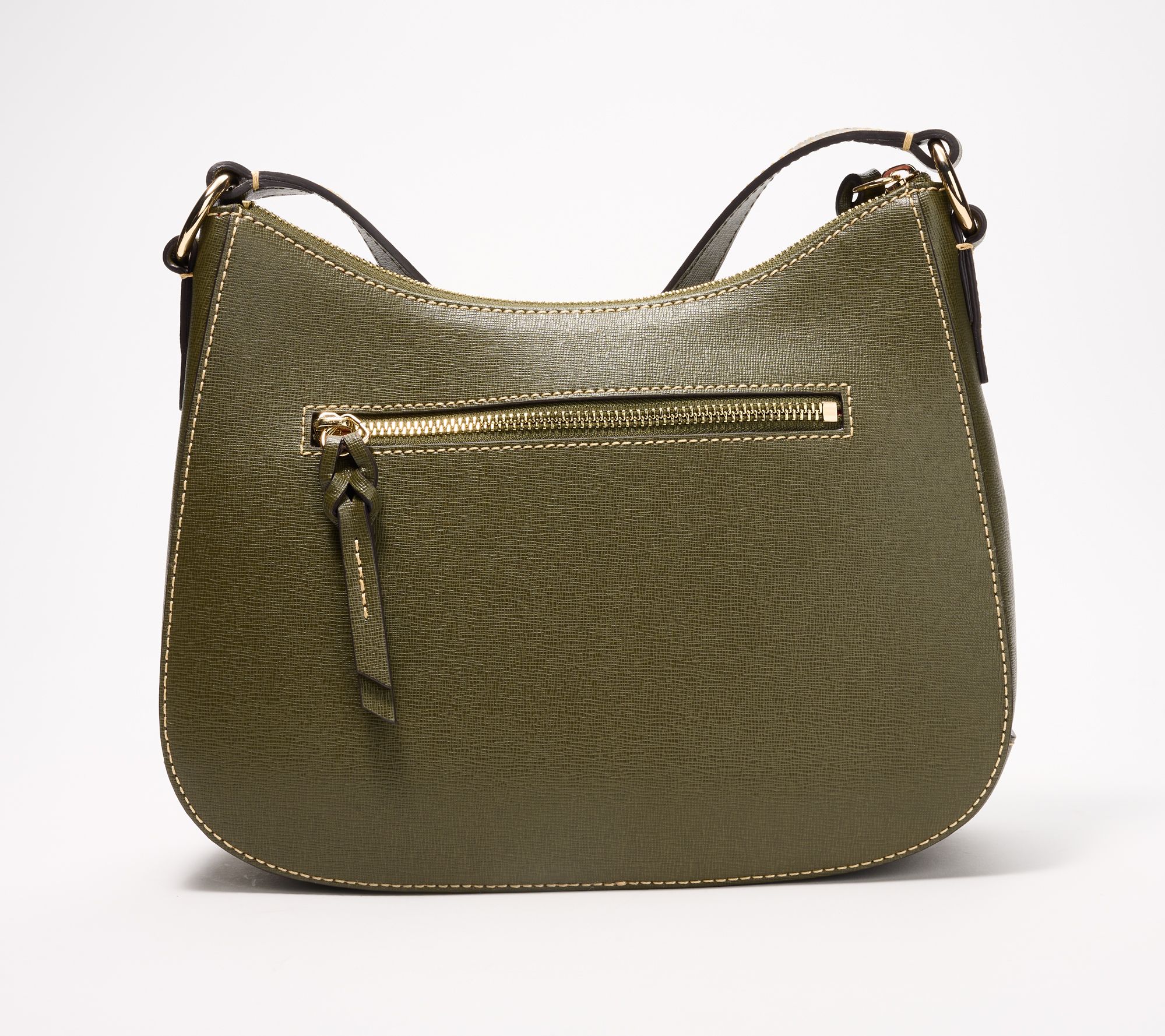 Dooney & Bourke Saffiano Leather Double Strap Tassel Bag on QVC