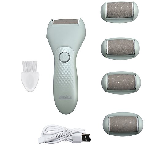 Blushly Rechargeable Callus Remover w/ 4 Extra Rollers