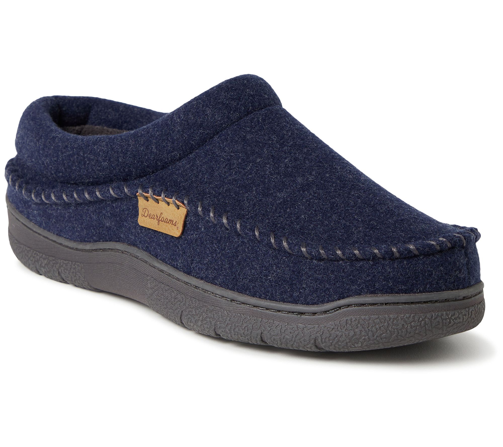 Dearfoams Men's Clog with Whipstitch - Thompson