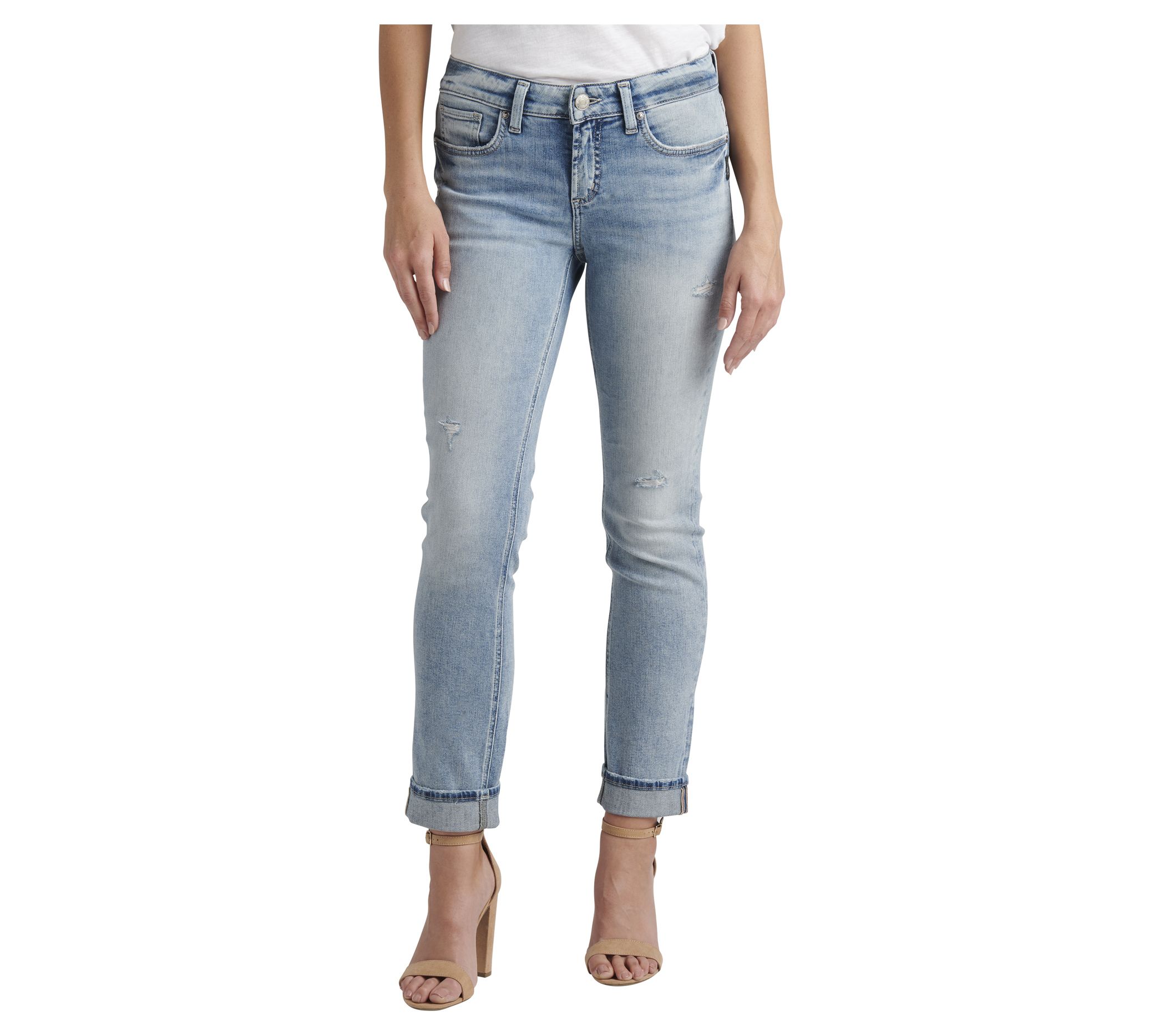 Silver Jeans Co. Elyse Mid Rise Capri-EGX290 