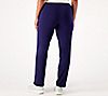 Sport Savvy French Terry Straight Leg Pant with Quilting Detail, 1 of 3