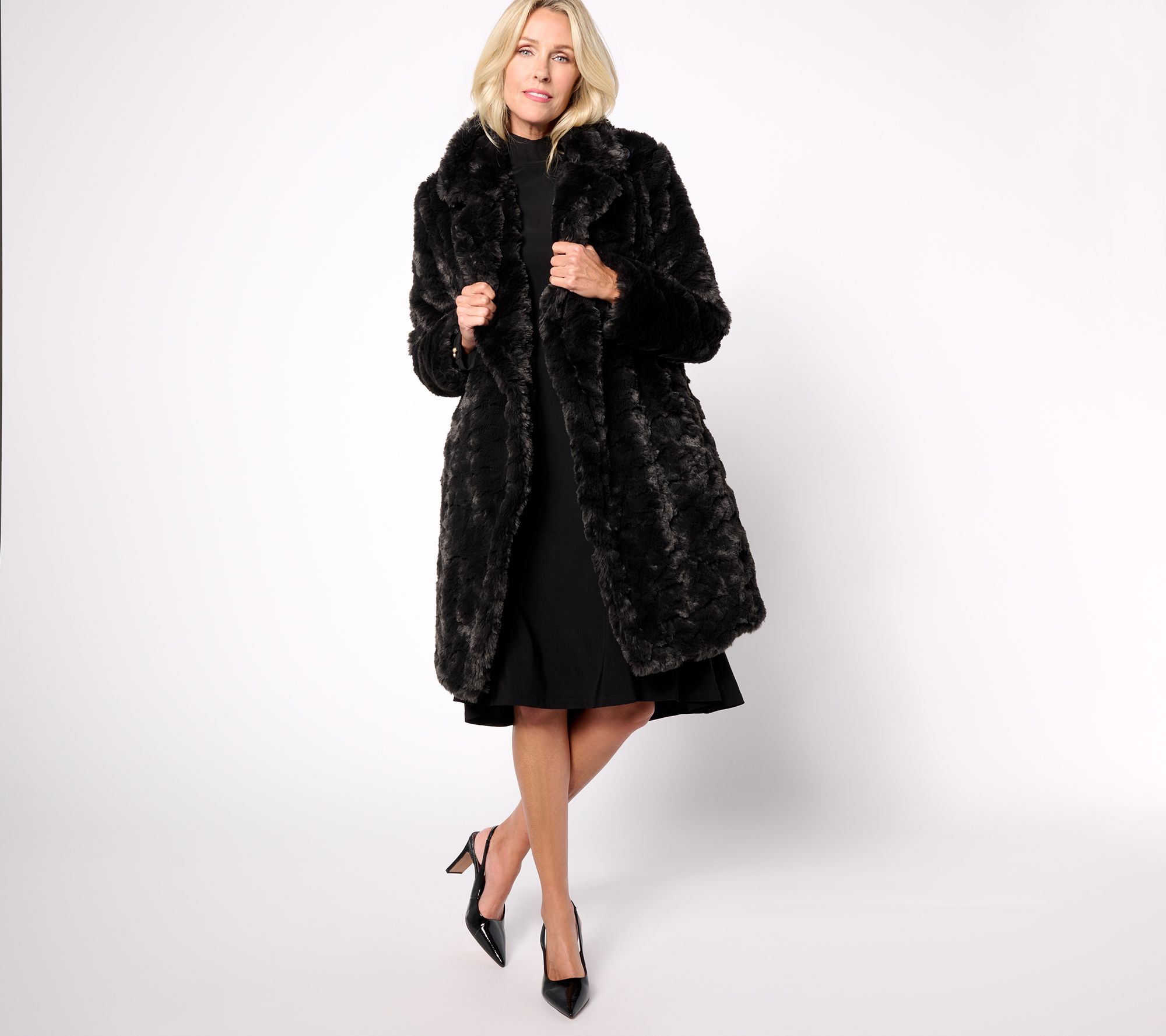 Qvc fake sale fur coats