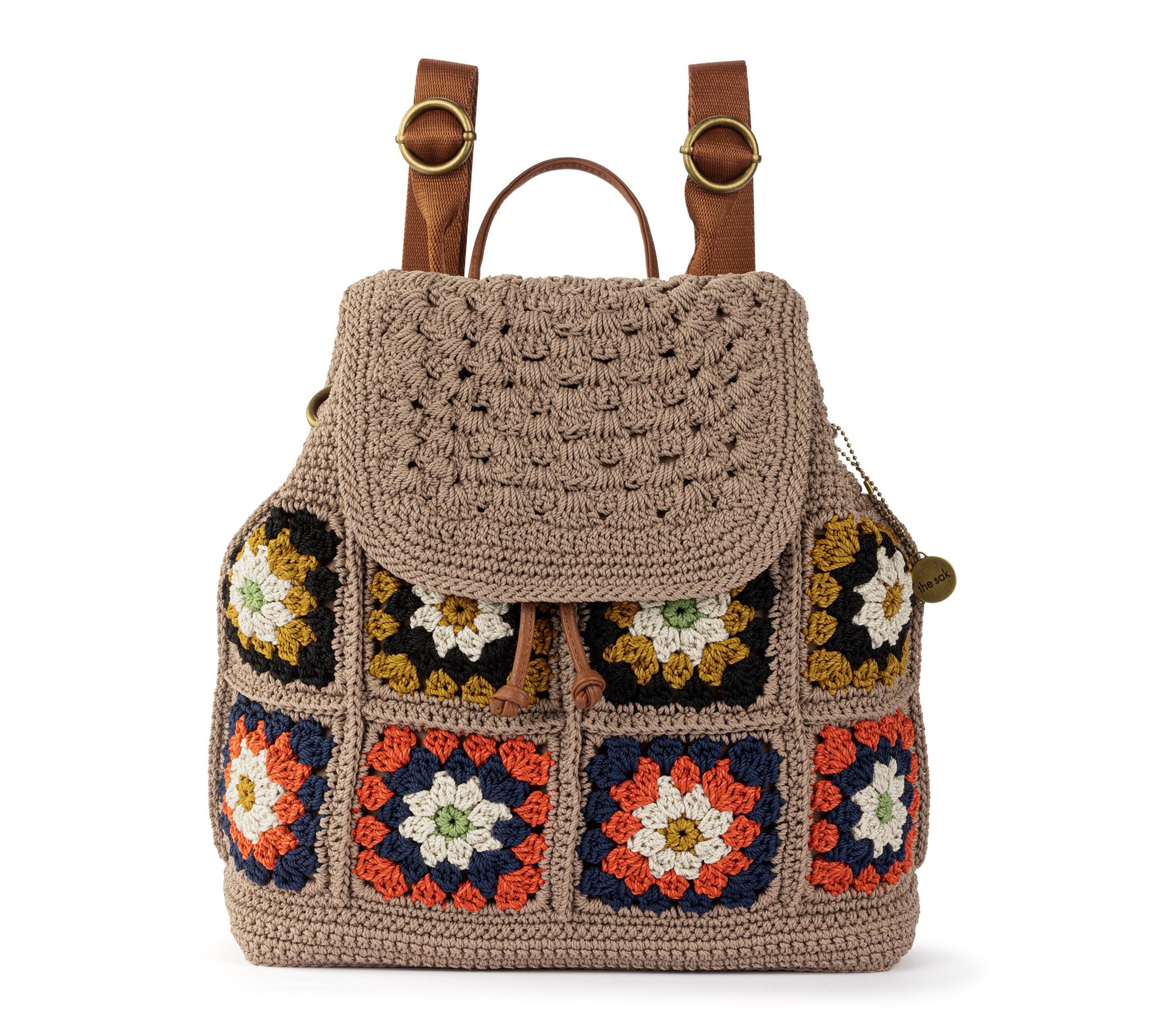 The Sak Sayulita Crochet Backpack