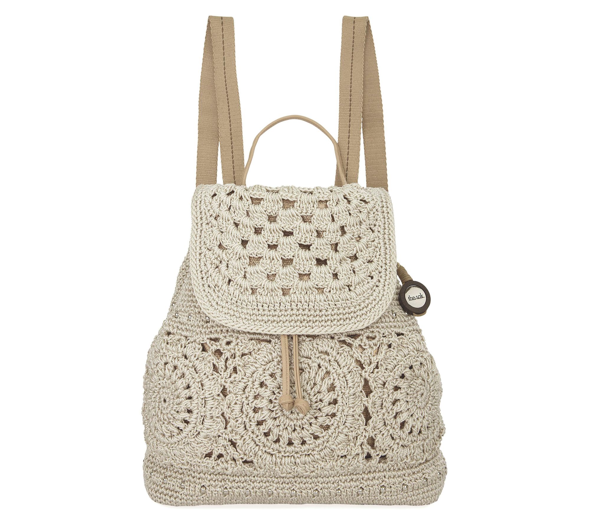 The Sak Sayulita Crochet Backpack
