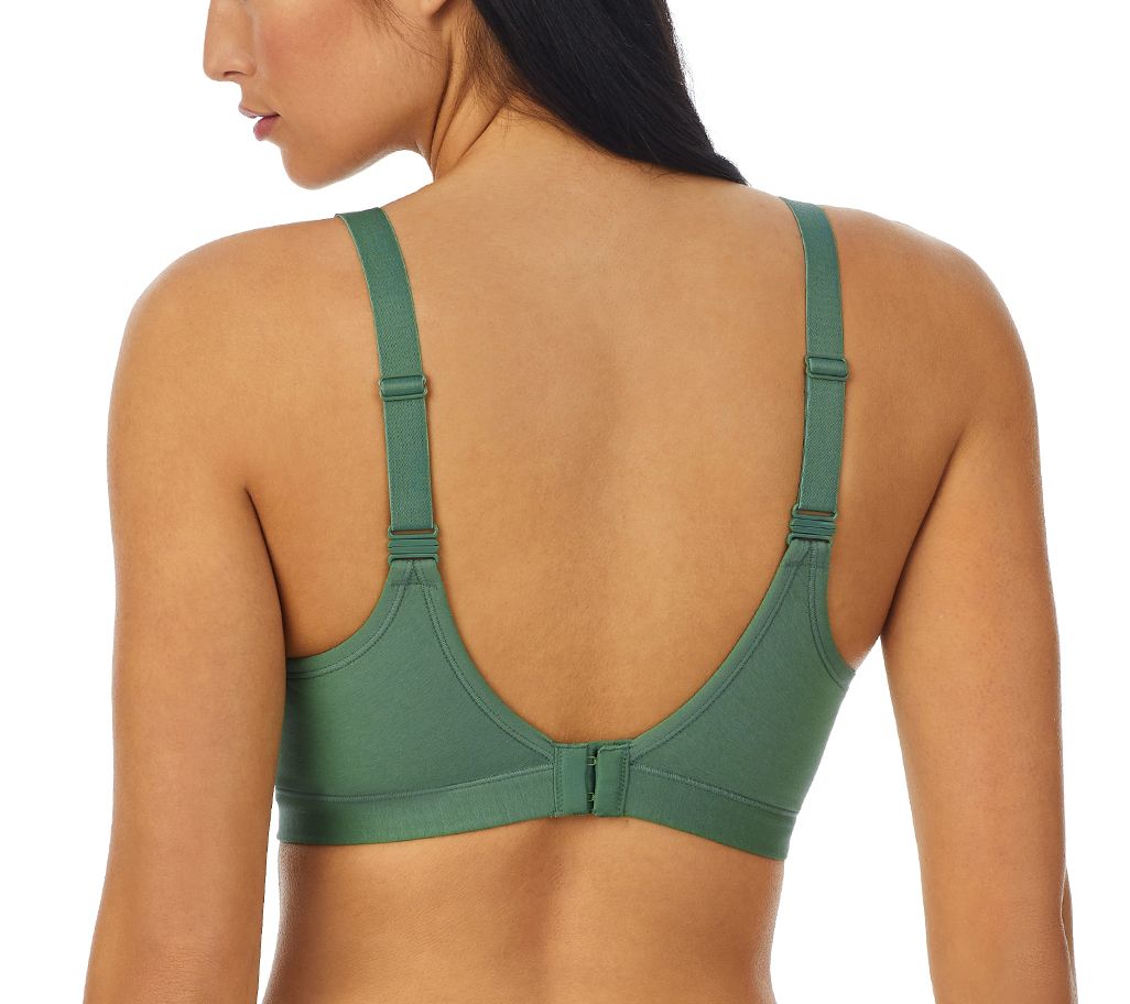 As Is Cuddl Duds Cotton Core Easy Support Wirefree Bra 