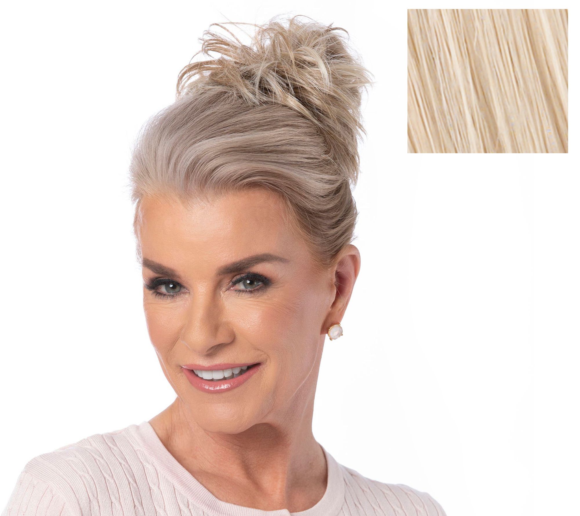 Clip in hair top pieces qvc