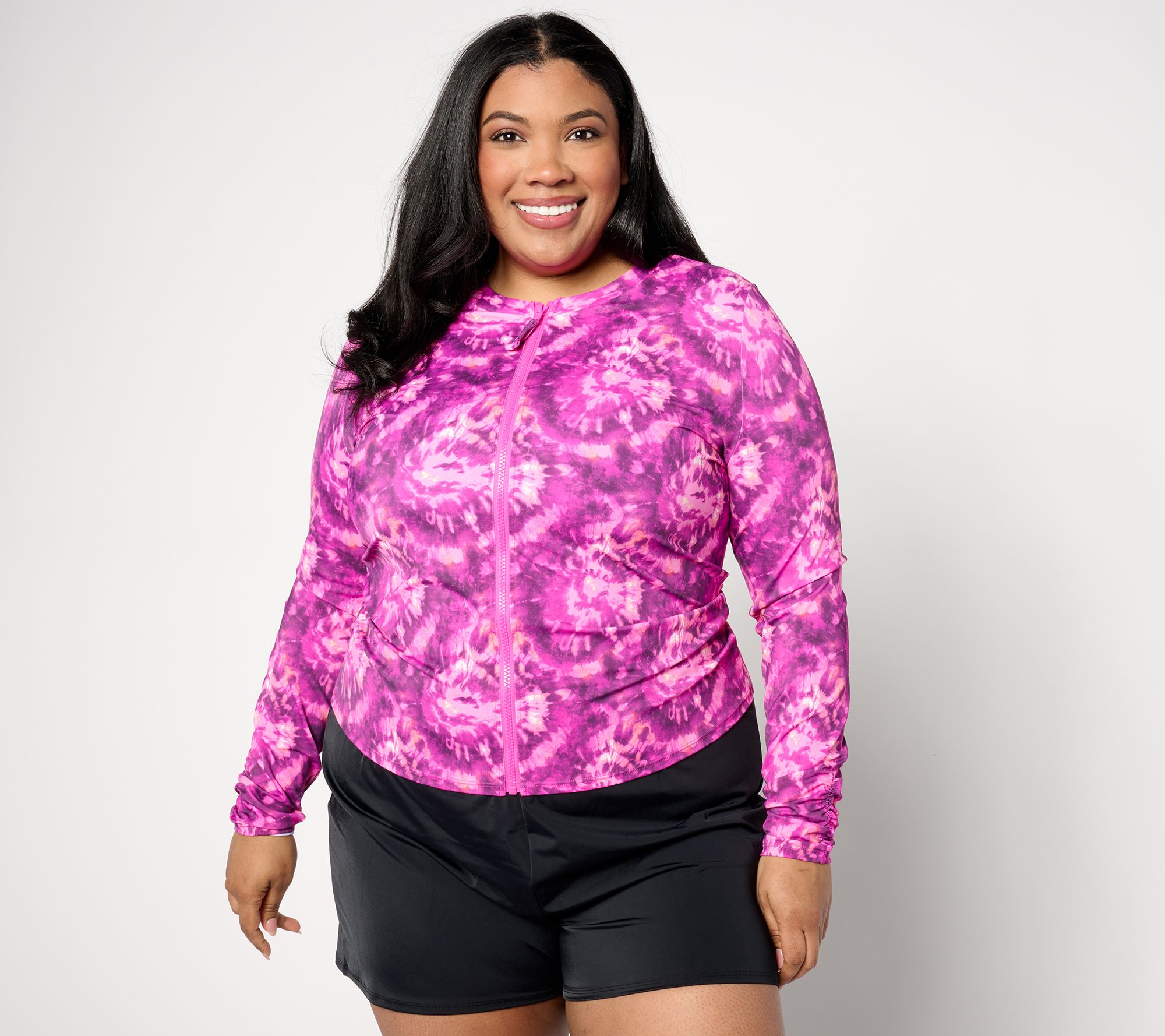 Kim Gravel x Swimsuits For All Zip-Front Swim Cardigan