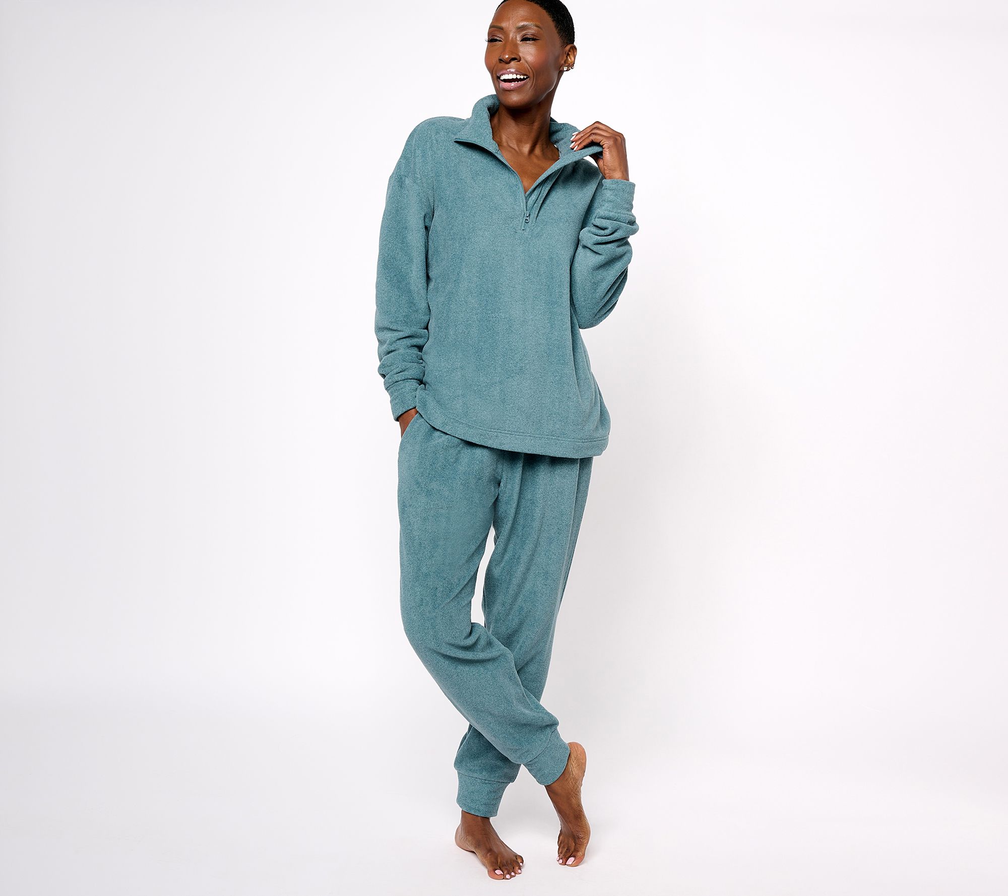 Berkshire Homewear Microfleece Half Zip & Jogger Set