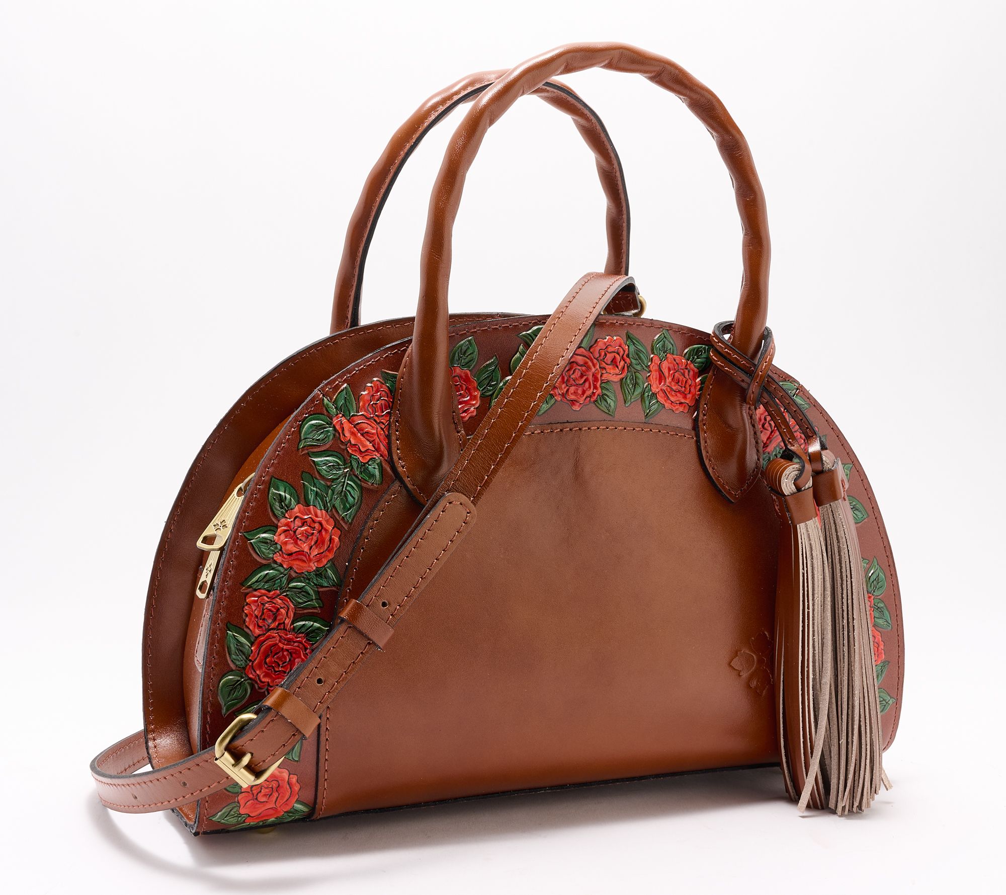 Patricia Nash Leather Angelini Top Handle Crossbody
