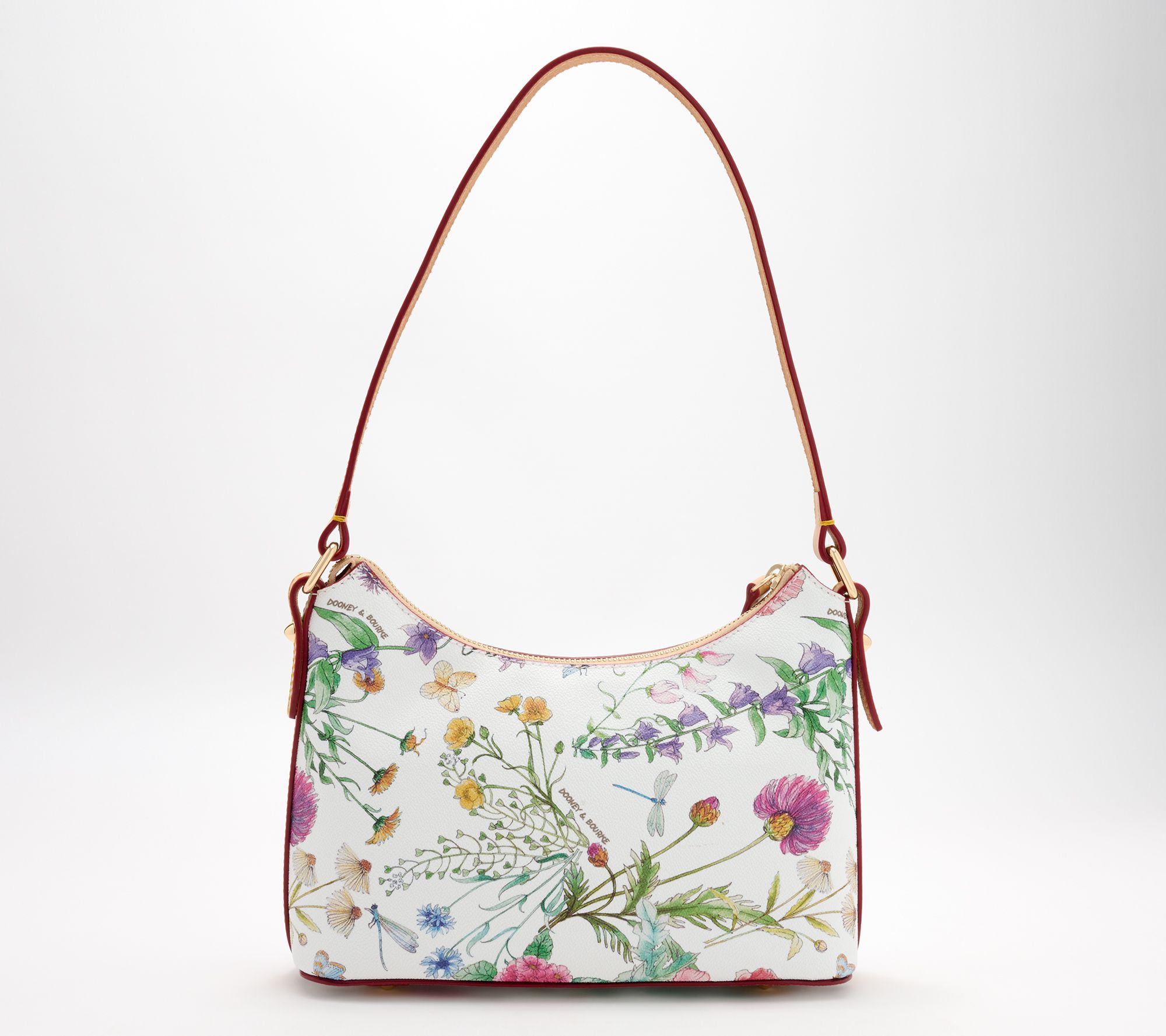 Dooney And Bourke Floral Pouch with Leather outlets Trim