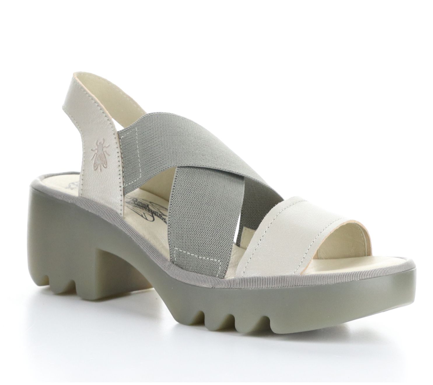 Fly London Elastic and Leather Sandal - Taji