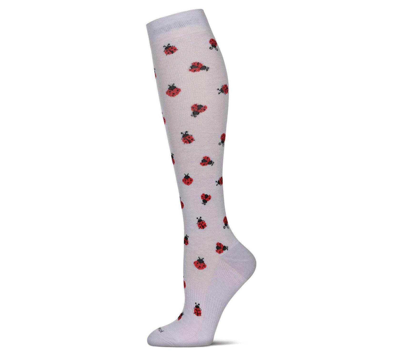 MeMoi Bamboo Pa tterned Compres sion Socks - 1 Pair