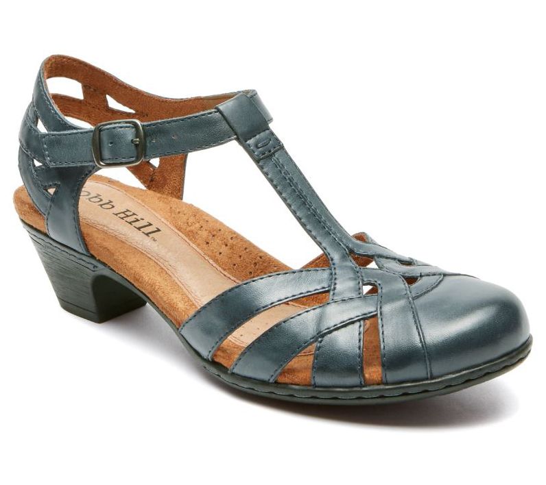 Cobb Hill Woven T-Strap Heel- Aubrey