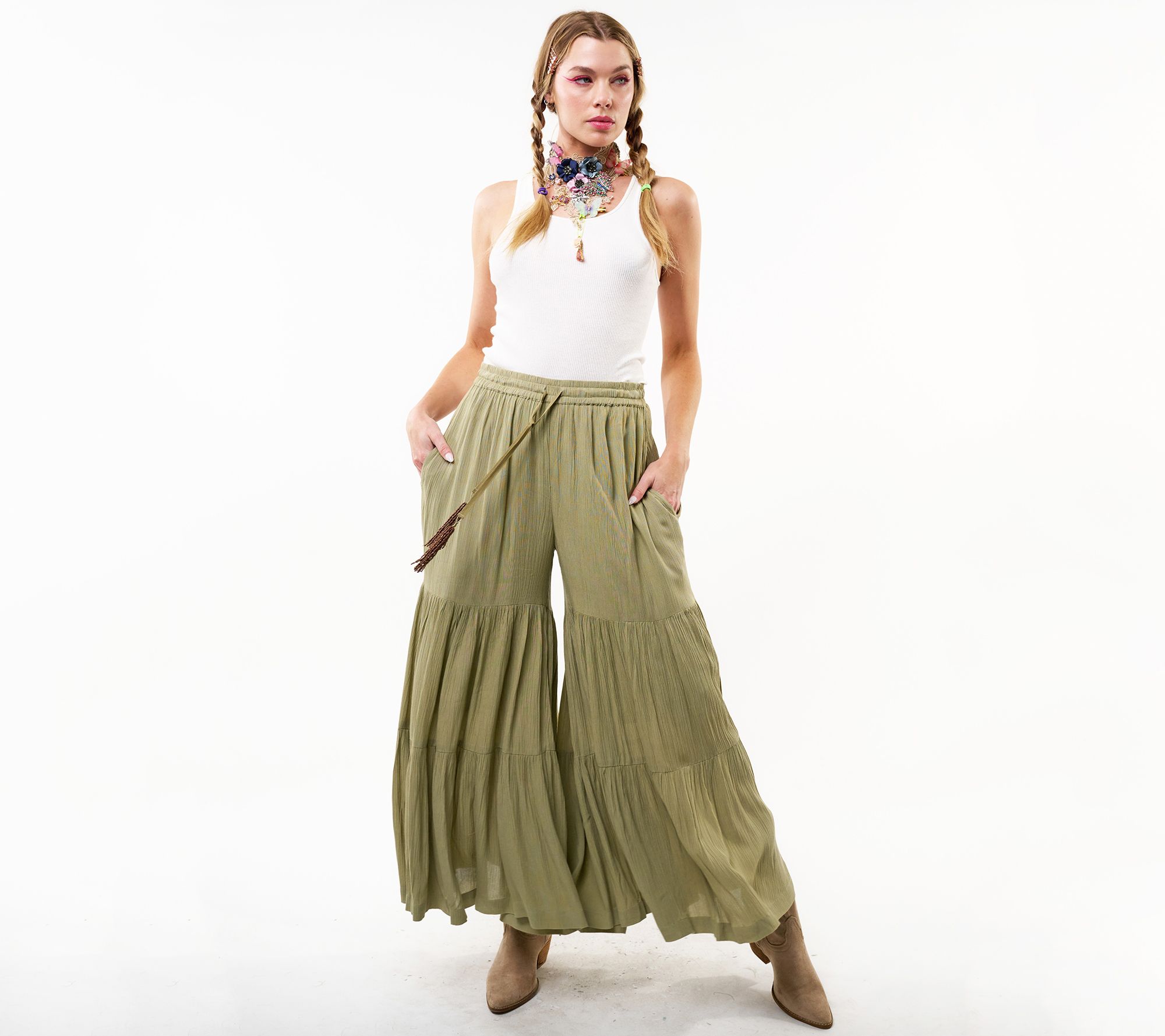 Aratta Dream Palazzo Drawstring Pants