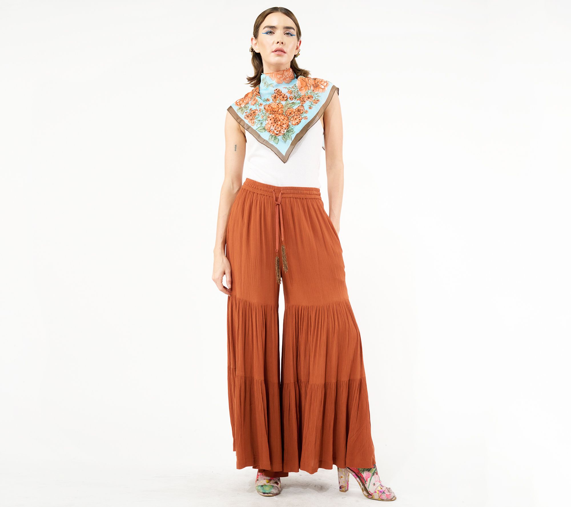 Aratta Dream Palazzo Drawstring Pants