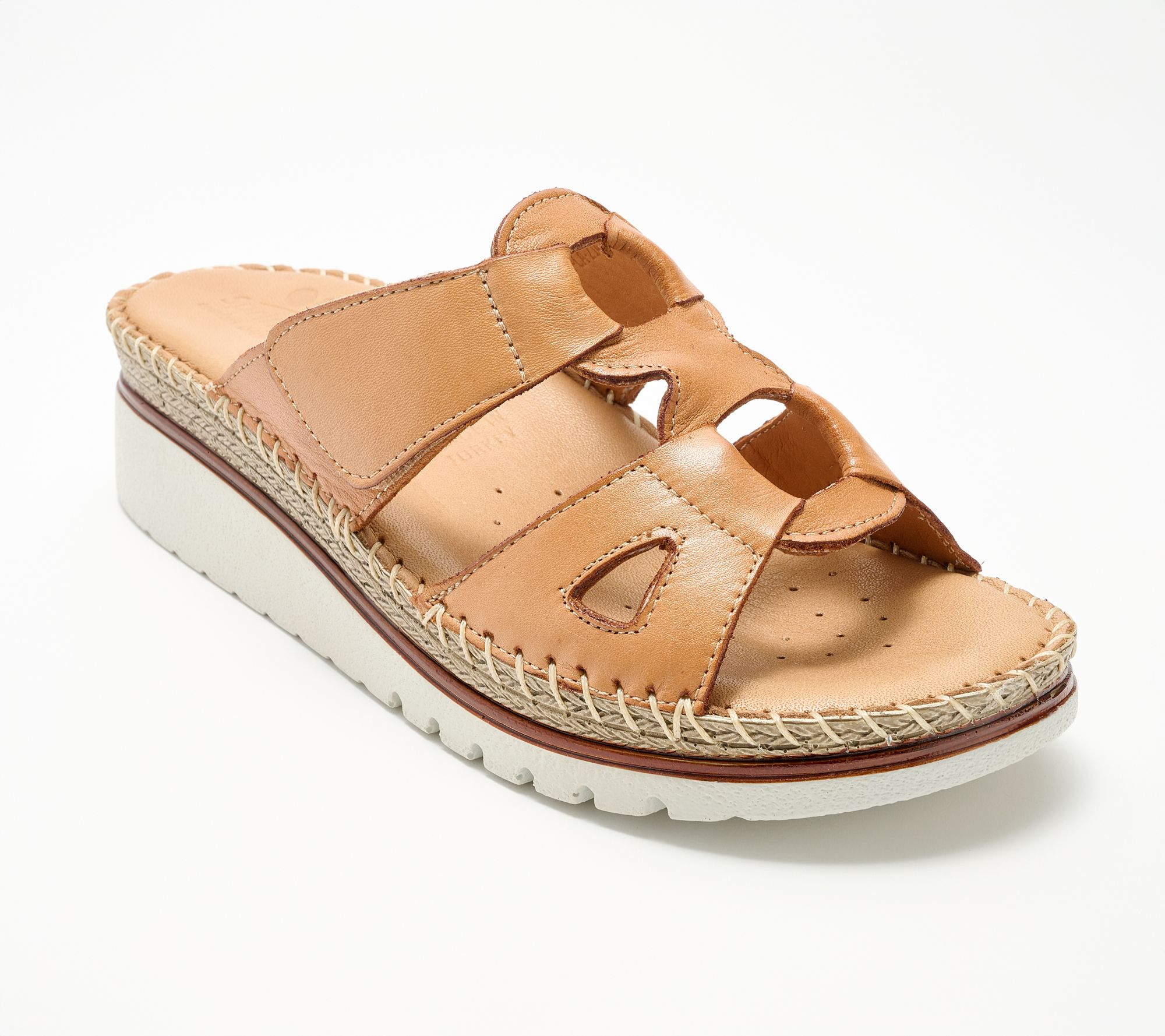 Spring Step Leather Slide Sandals Montera