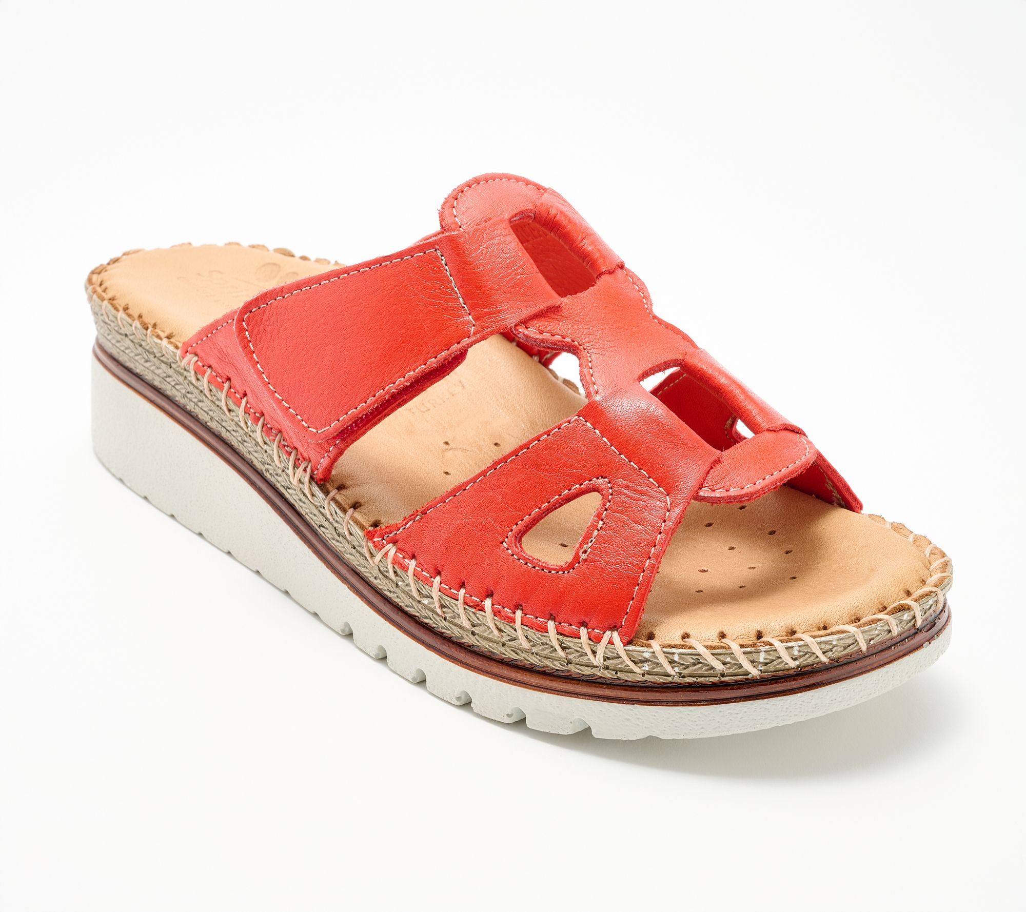 Spring Step Leather Slide Sandals Montera