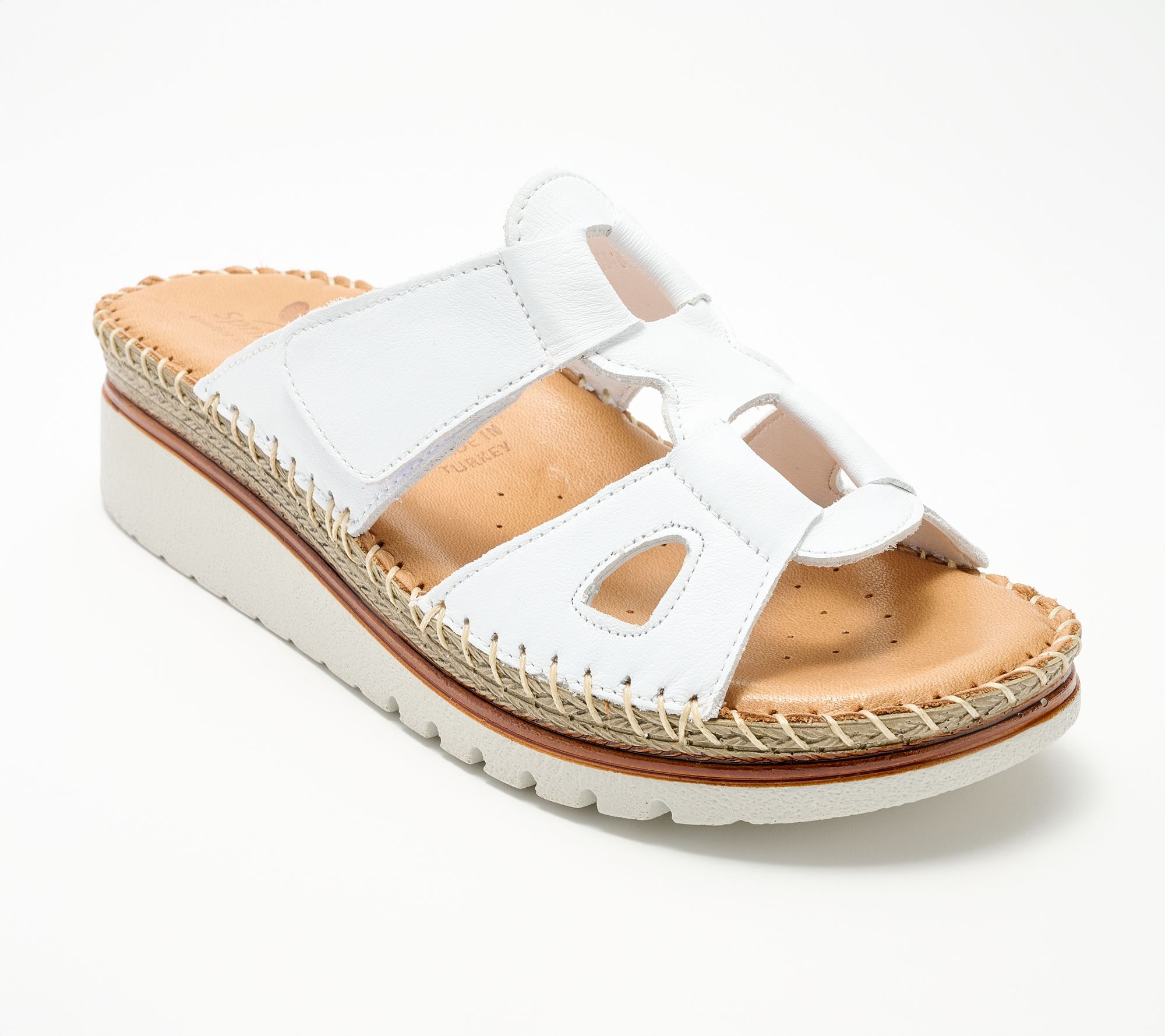 Spring Step Leather Slide Sandals Montera