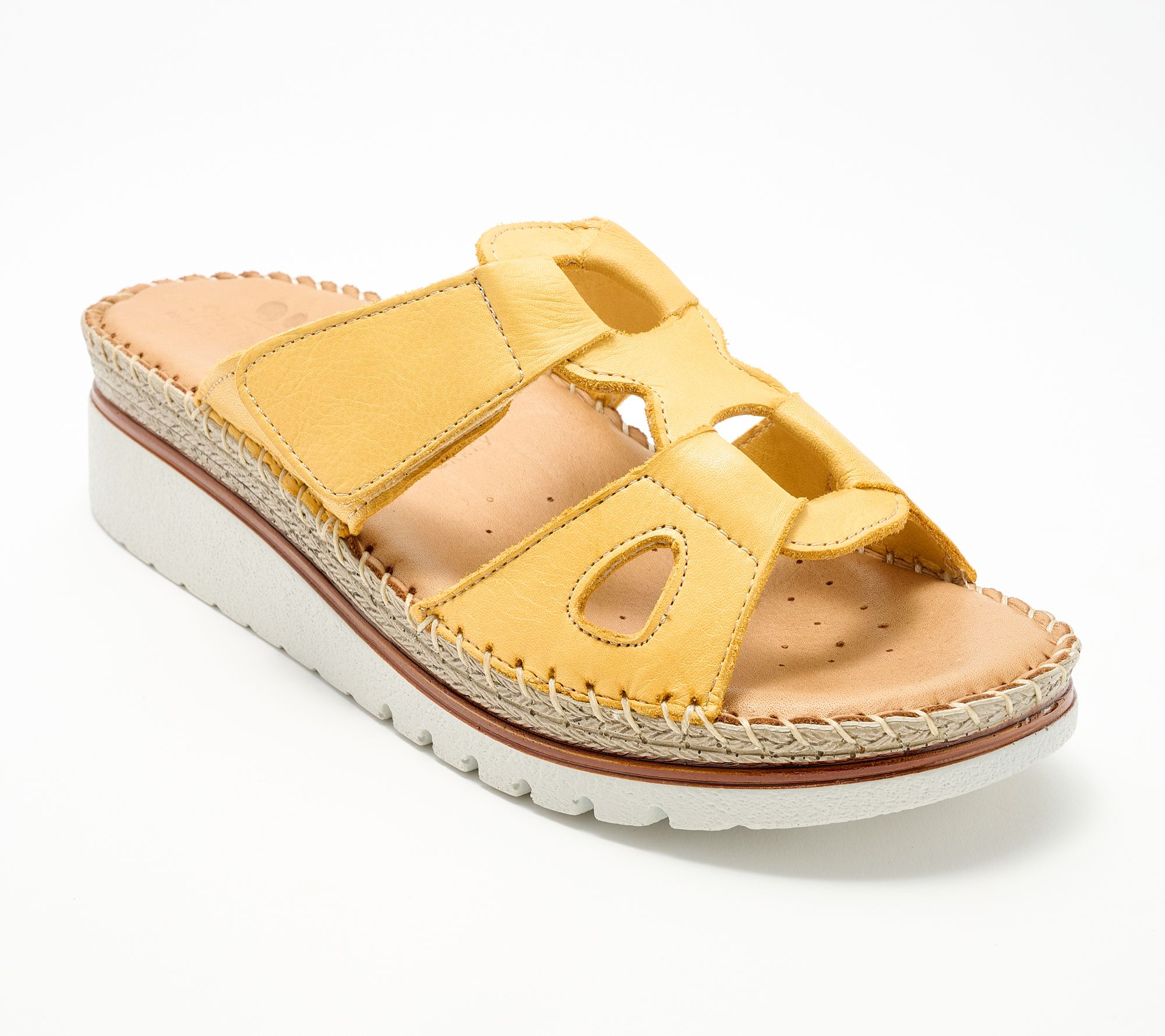 Spring Step Leather Slide Sandals Montera