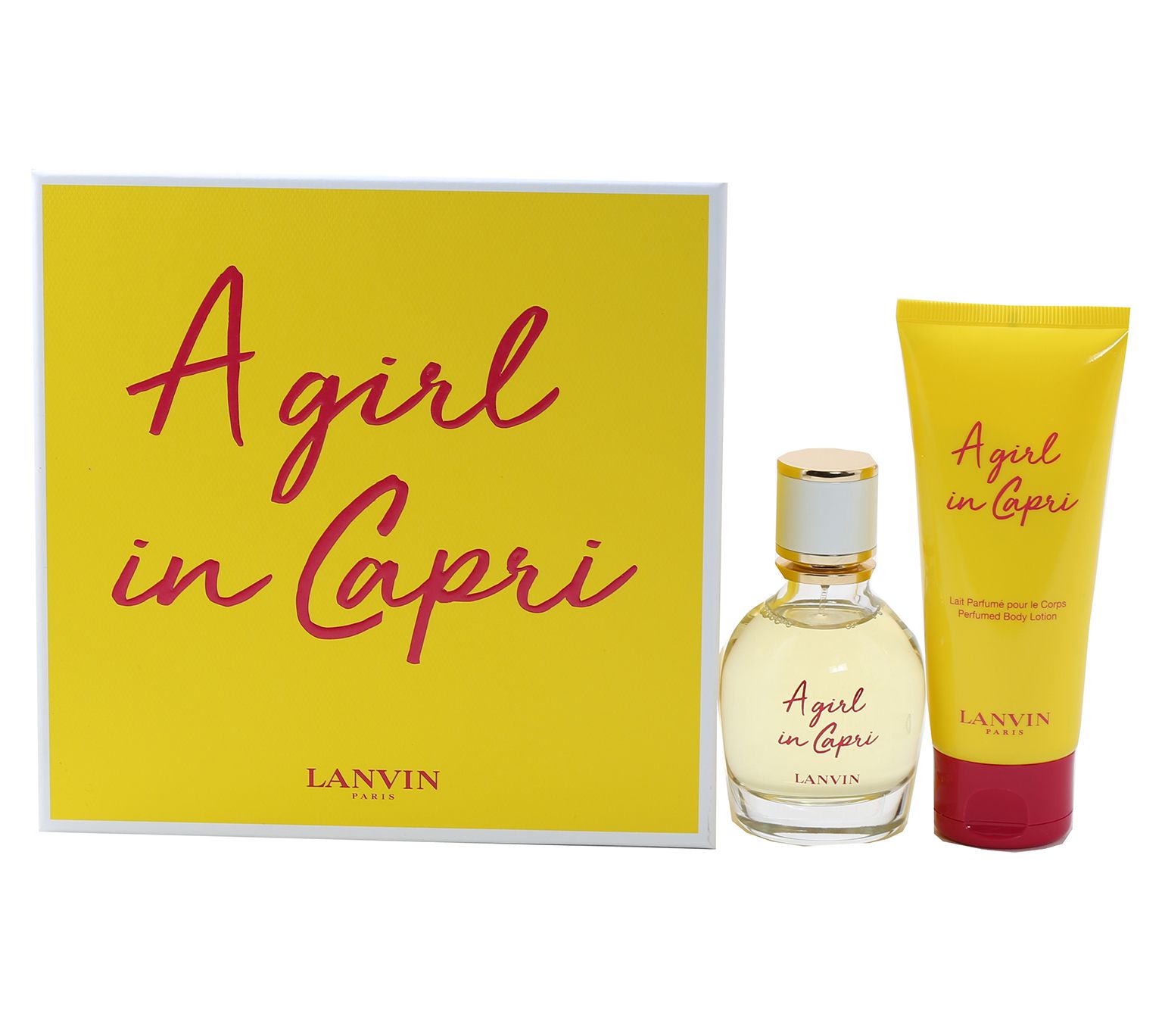 Lanvin A Girl In Capri Ladies Set 1.7 EDT/3.3-oz Body Lotion