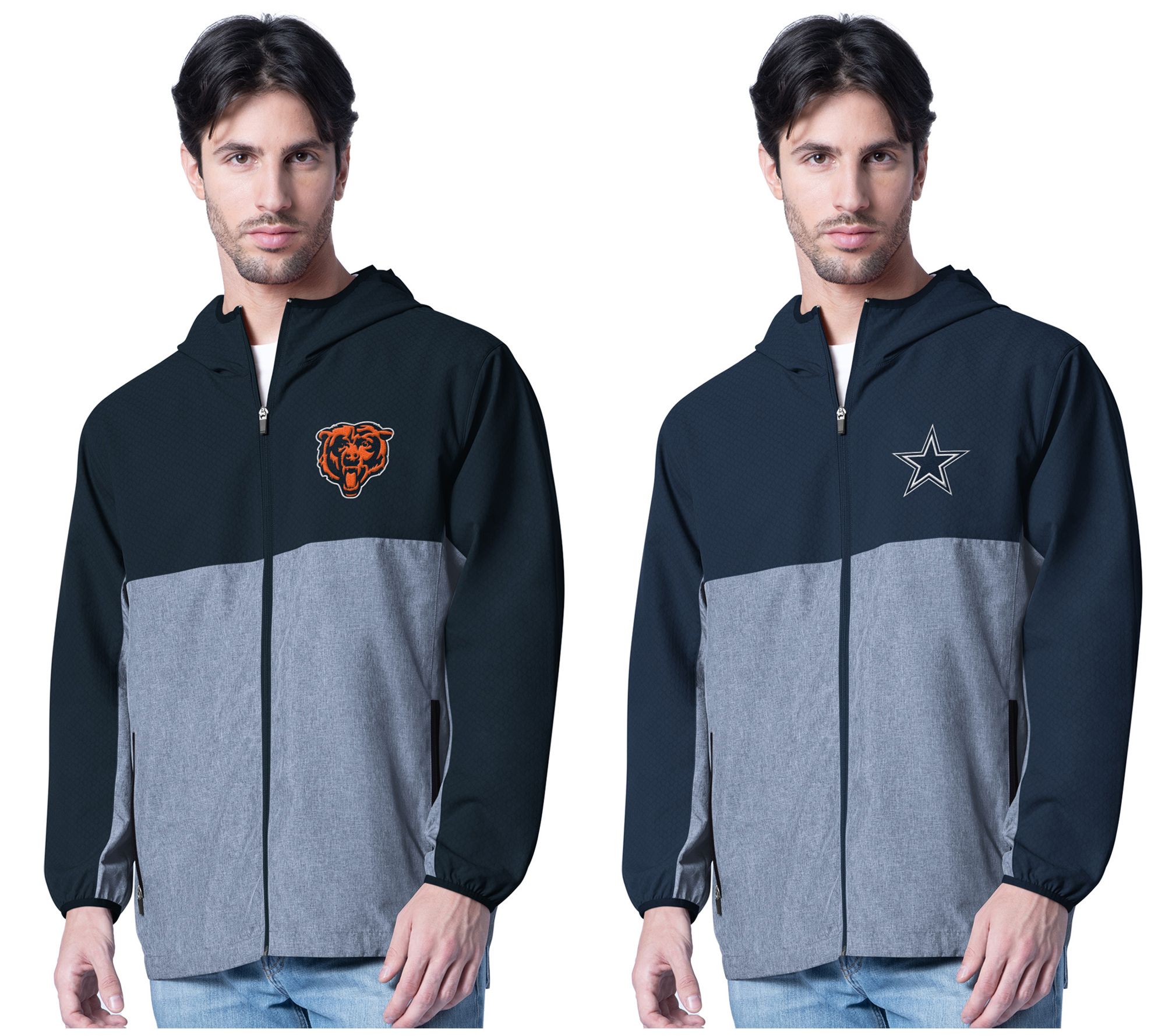 NFL Officially Licensed Men's Lightweight Full-Zip Jacket