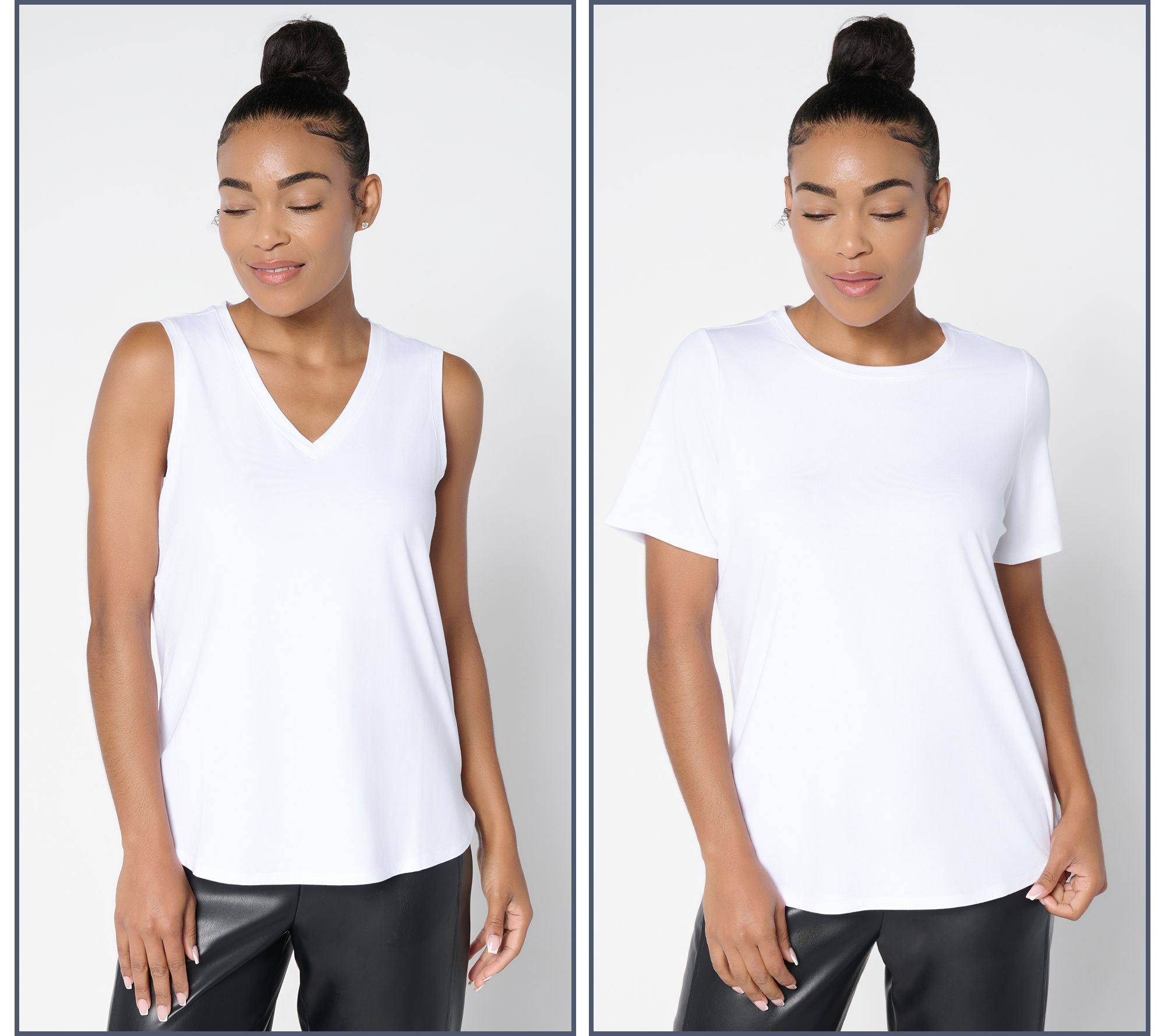 by Stacy London Two Pack Tank & Tee Set Two-Pack