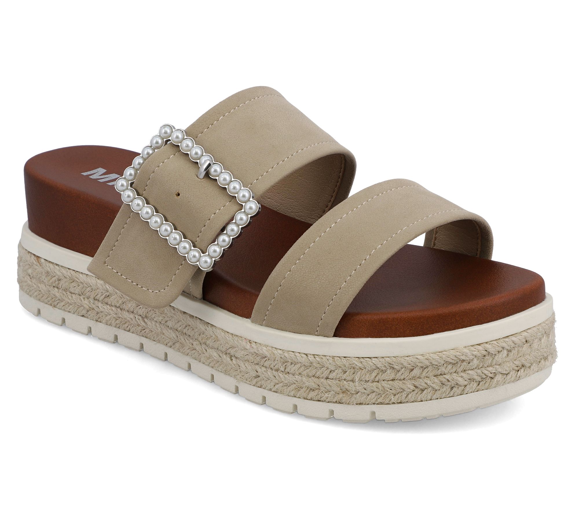 MIA Shoes Platform Slide Sandals - Kika